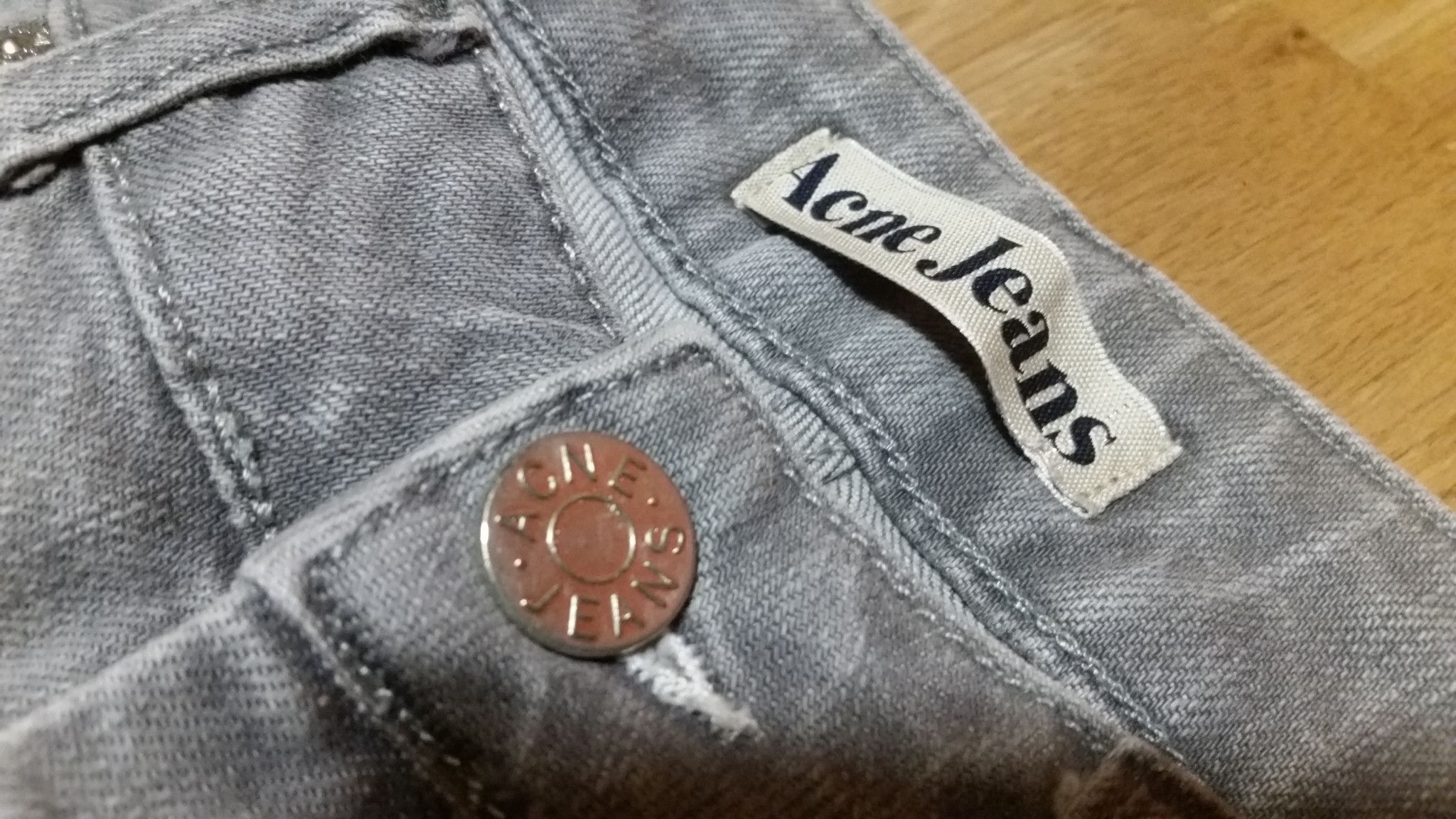 Acne Studios × Naked & Famous × Vintage 💥Acne Hex Gray slim skinny W28 L32 28/32 vintage stretch 29 Size US 28 / EU 44 - 4 Thumbnail