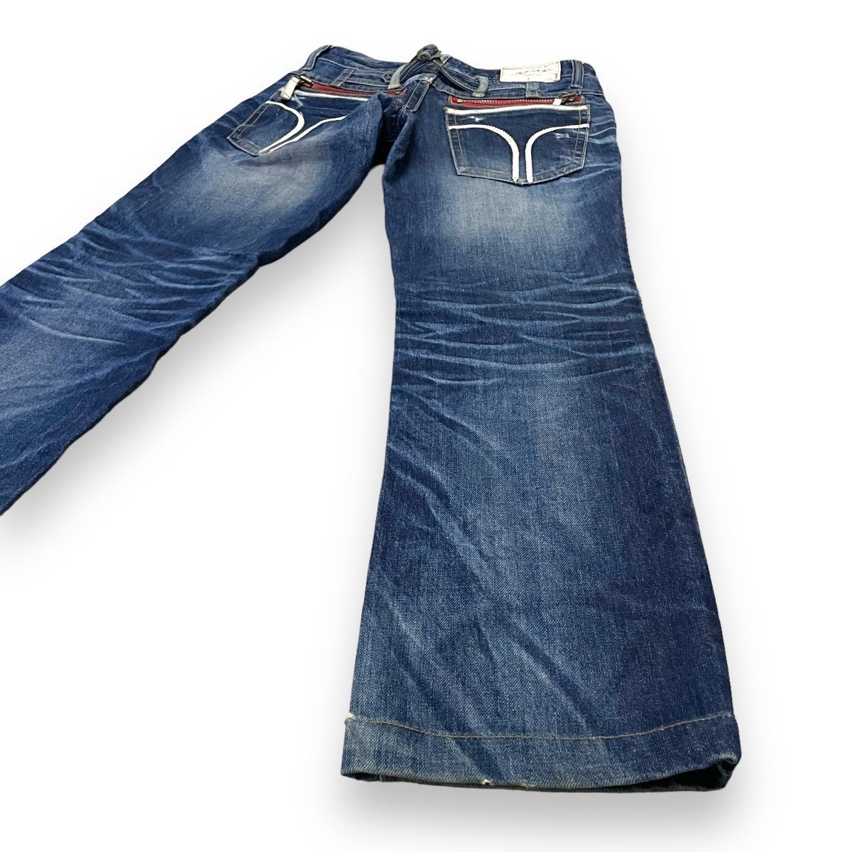 Hysteric Glamour 🇯🇵 CONCERT CLUB BY LOLITA BUCKLE WASHED DENIM PANTS Size 30" / US 8 / IT 44 - 9 Thumbnail