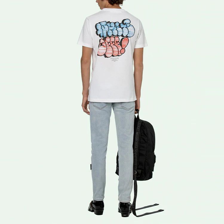 Off-White White Graff Logo T-Shirt Size US XL / EU 56 / 4 - 3 Thumbnail