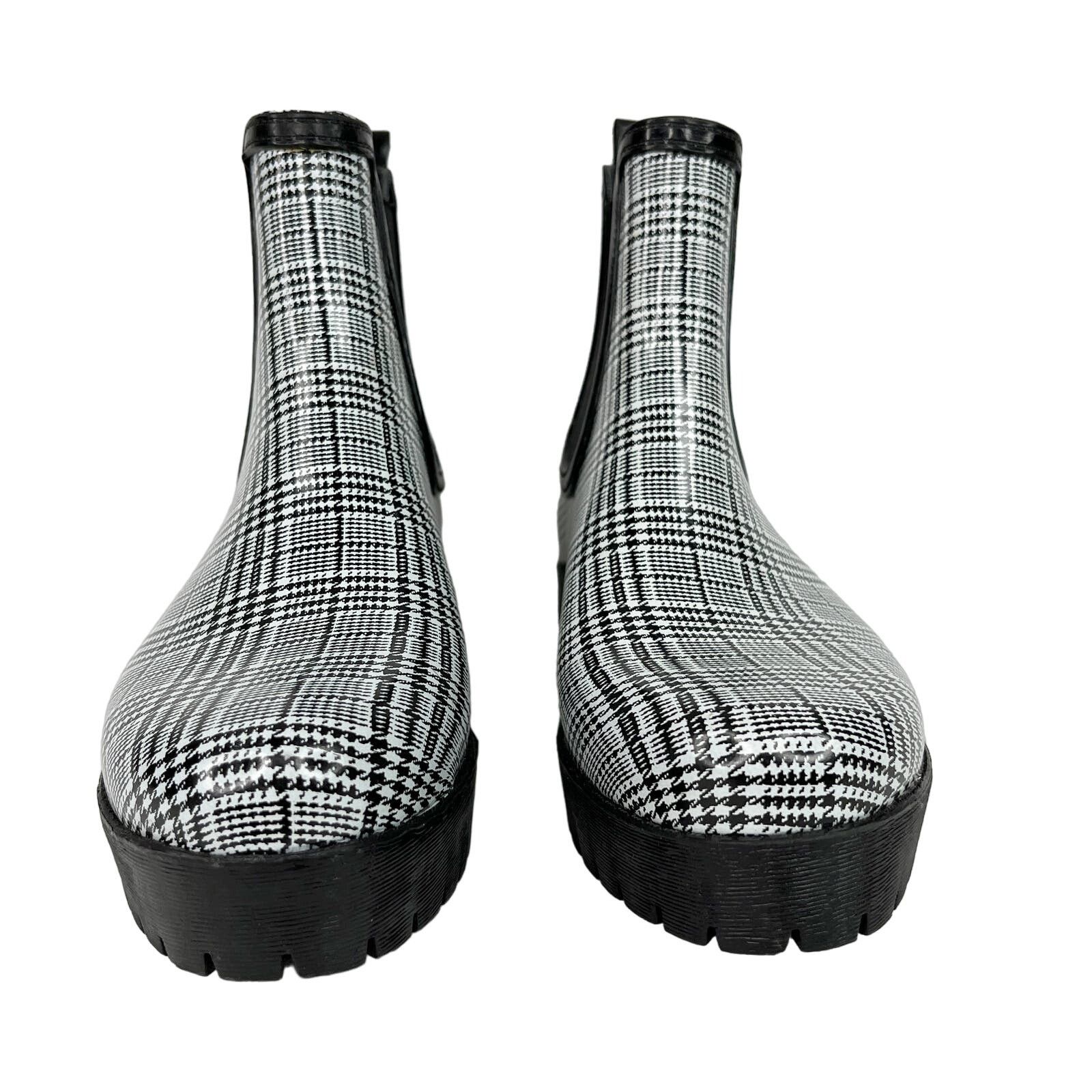 Jeffrey Campbell Jeffrey Campbell Cloudy Chelsea Plaid Rain Boots EU 38 US 7 Size US 7 / IT 37 - 4 Thumbnail