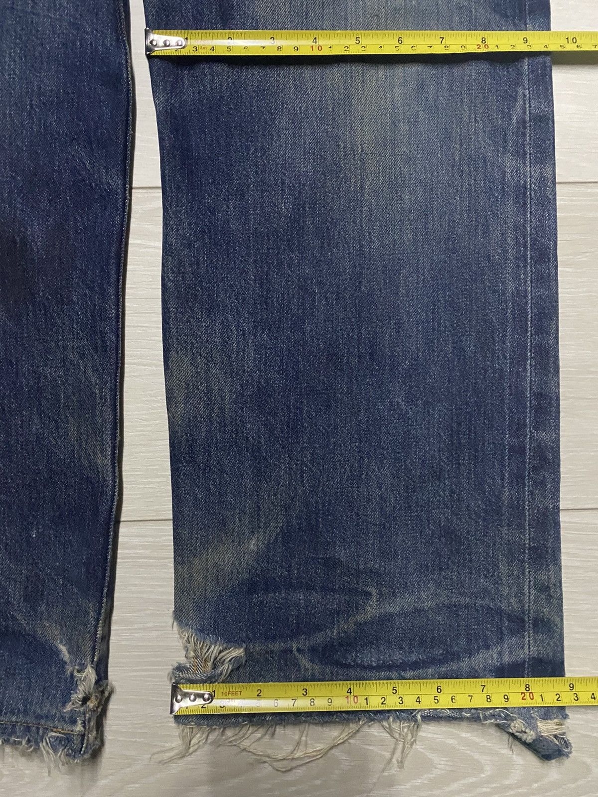 Supreme Vintage Supreme Denim Selvedge Baggy Heavy Repair Jeans Size US 33 - 22 Thumbnail