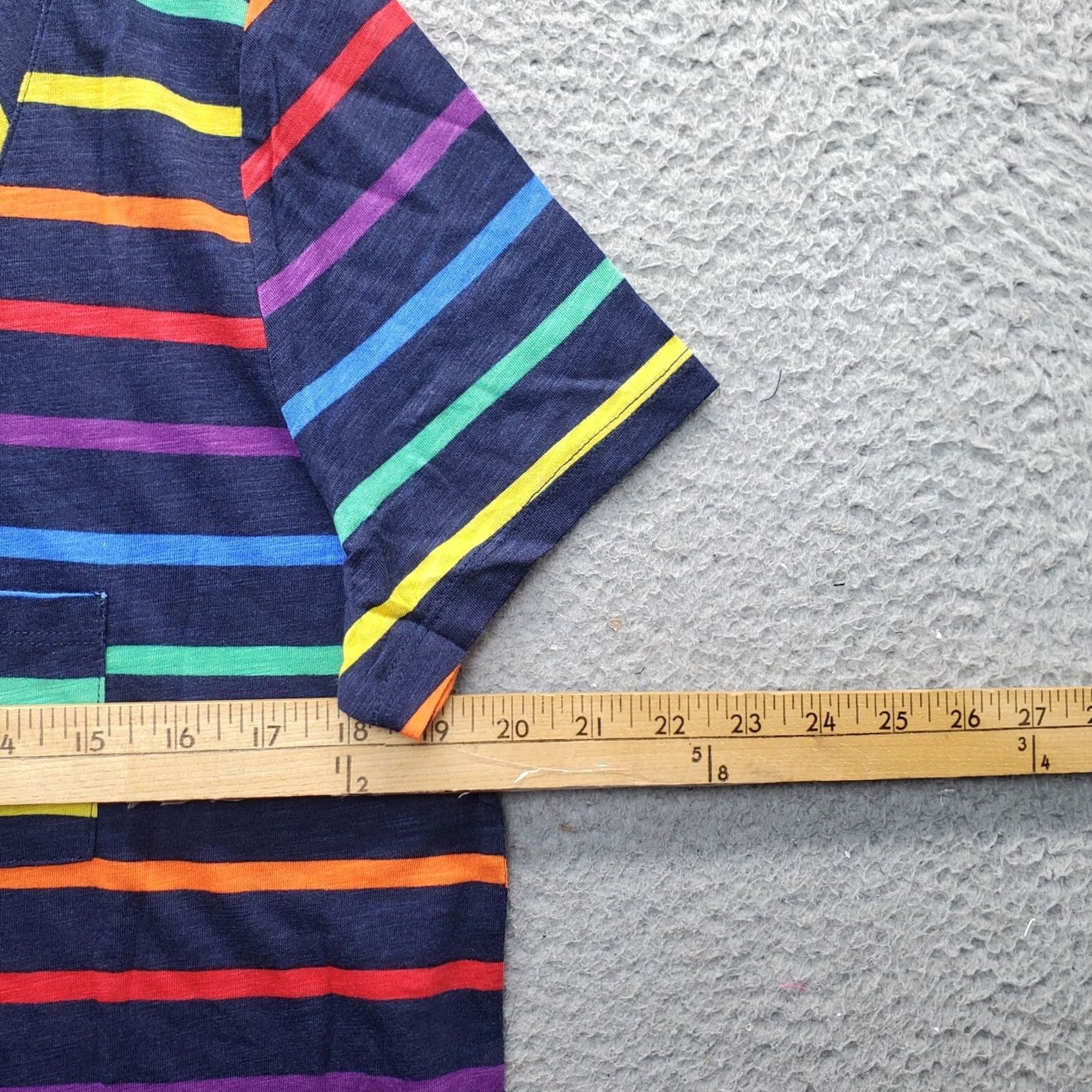 Torrid Torrid T Shirt Womens 00 Multicolor Striped Deep V Neck We Swear By The Fit Round Hem Shirt Womens 00 Multicolor Striped V-Neck Torrid Size XXS / US 00 / IT 34 - 3 Thumbnail