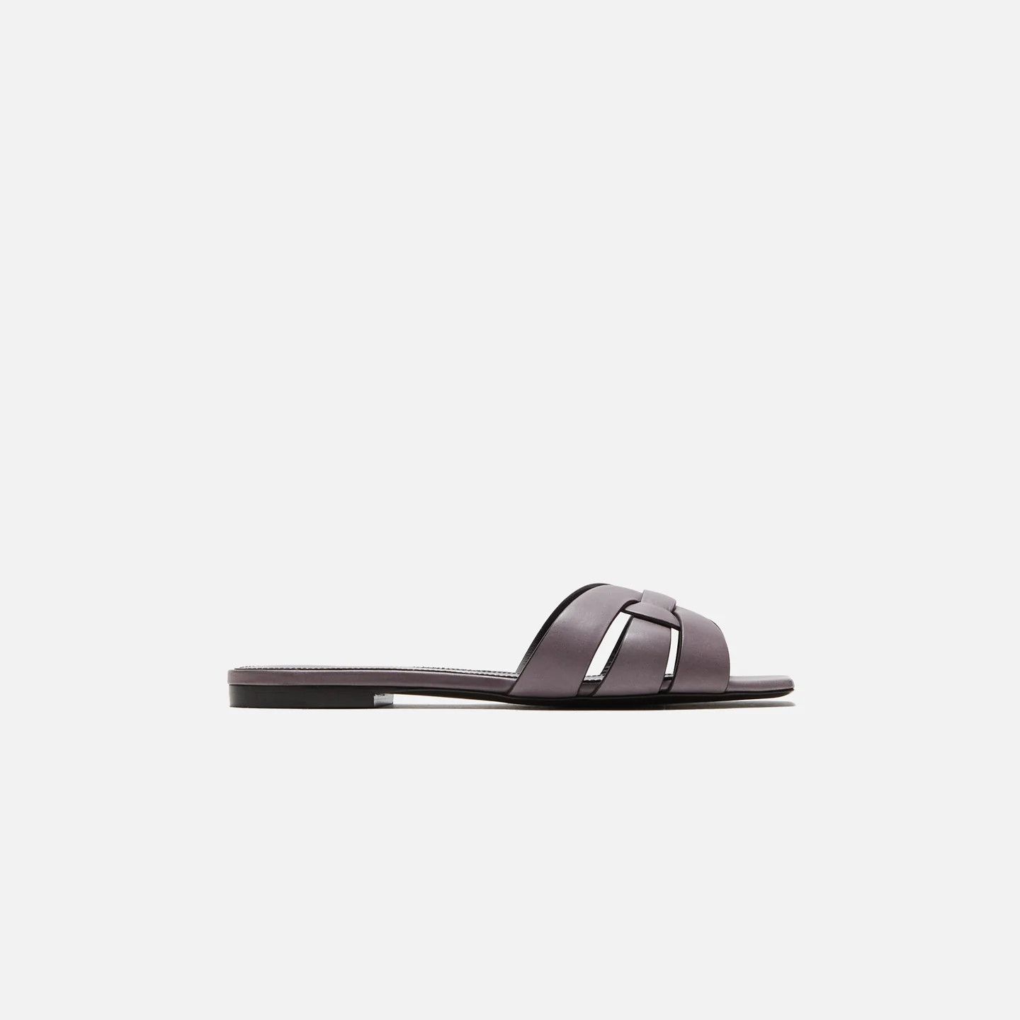 Saint Laurent Paris oc11z1125 Tribute Mules in Smooth Leather in Purple Size US 5 / IT 35 - 1 Thumbnail