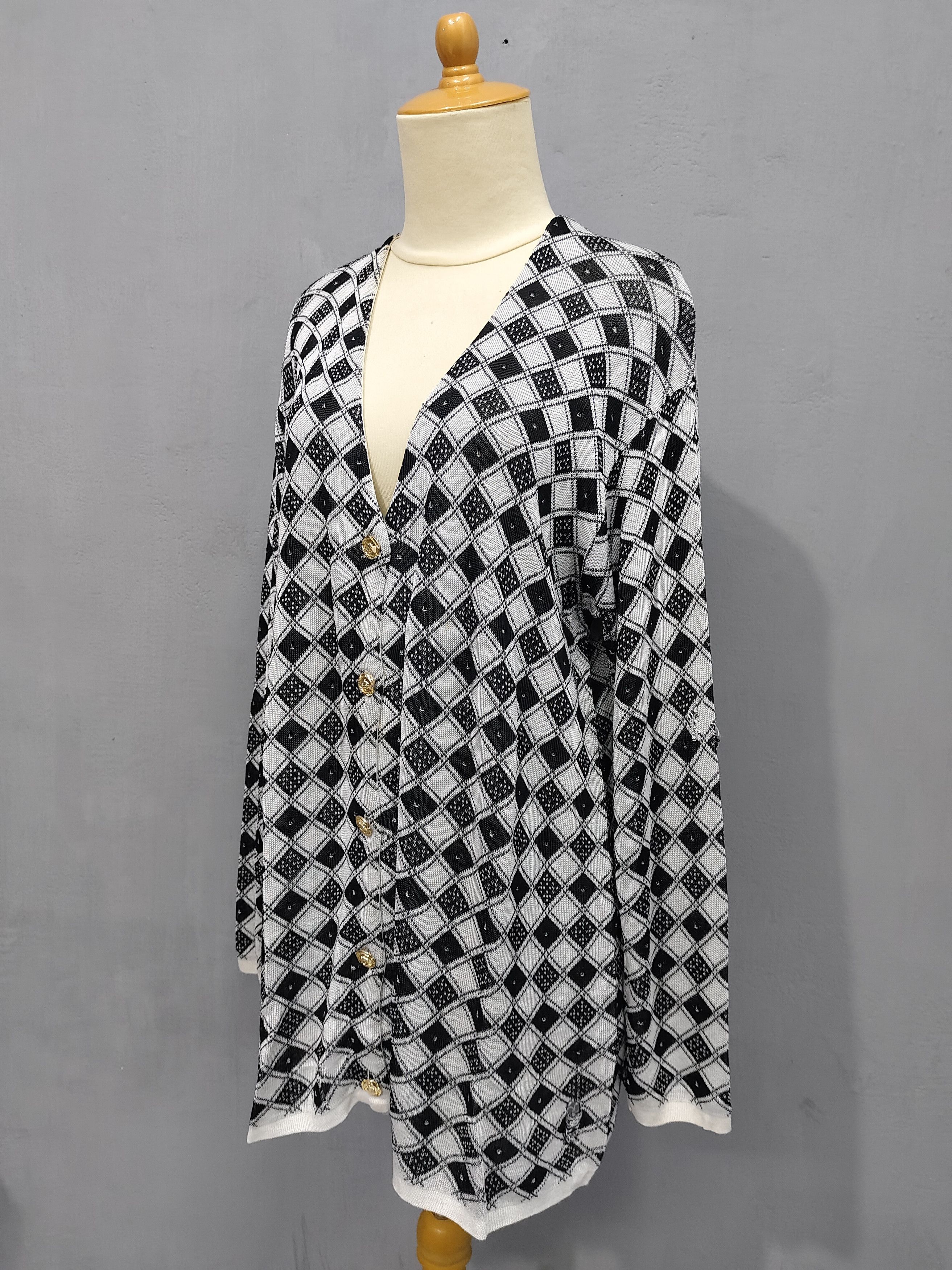 Versace ARCHIVED🇮🇹 Vtg 80s Gianni Versace Versatile Rayon Knitted Size L / US 10 / IT 46 - 3 Thumbnail