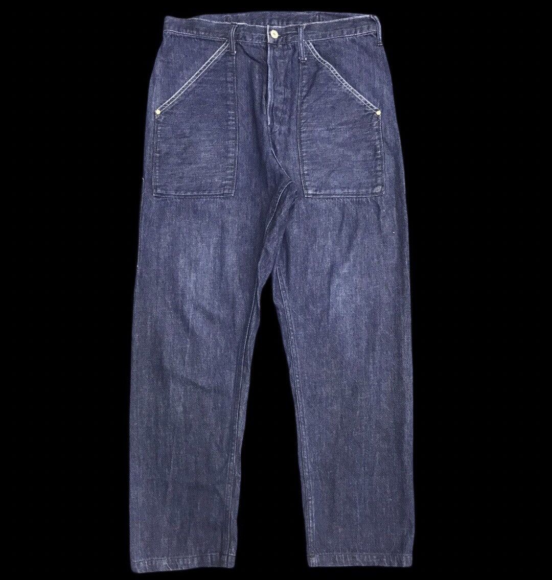 Big John × Vintage Vtg Archival Military Design BIG JOHN Baker Light Denim Size US 33 - 1 Thumbnail