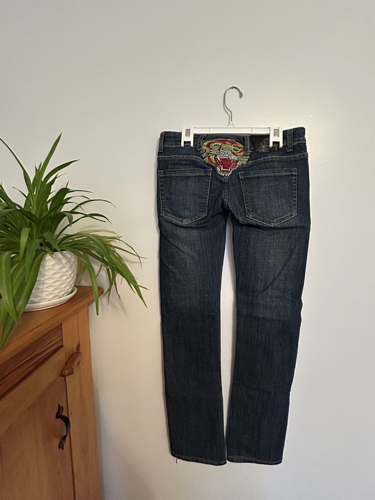 Christian Audigier Christian Audigier x Ed Hardy Embroidered Denim Size US 29 - 3 Thumbnail