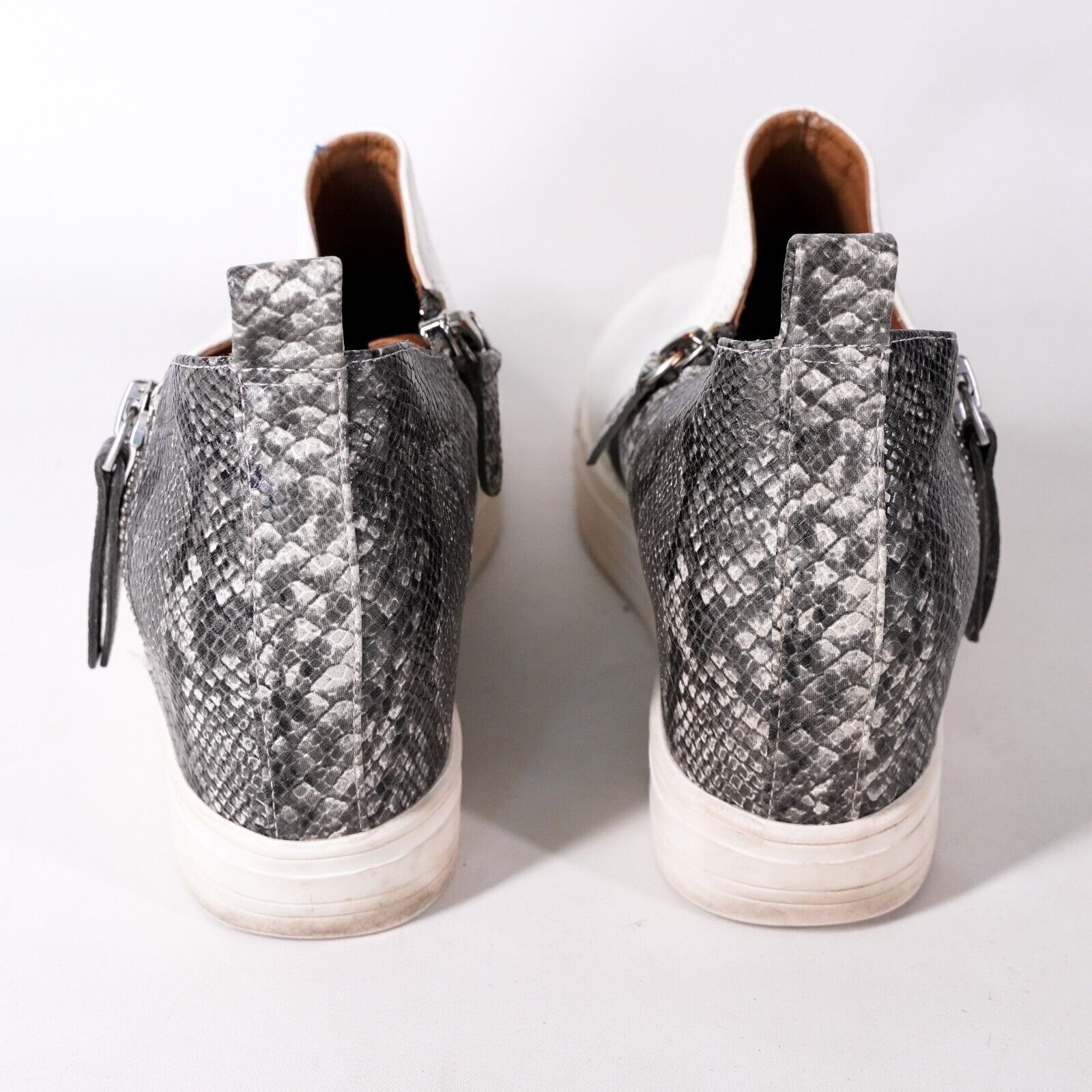 Other Reptile Snake Skin Shoes Sneakers w/ Zippers Women's 5 1/2M Size US 5.5 / IT 35.5 - 3 Thumbnail