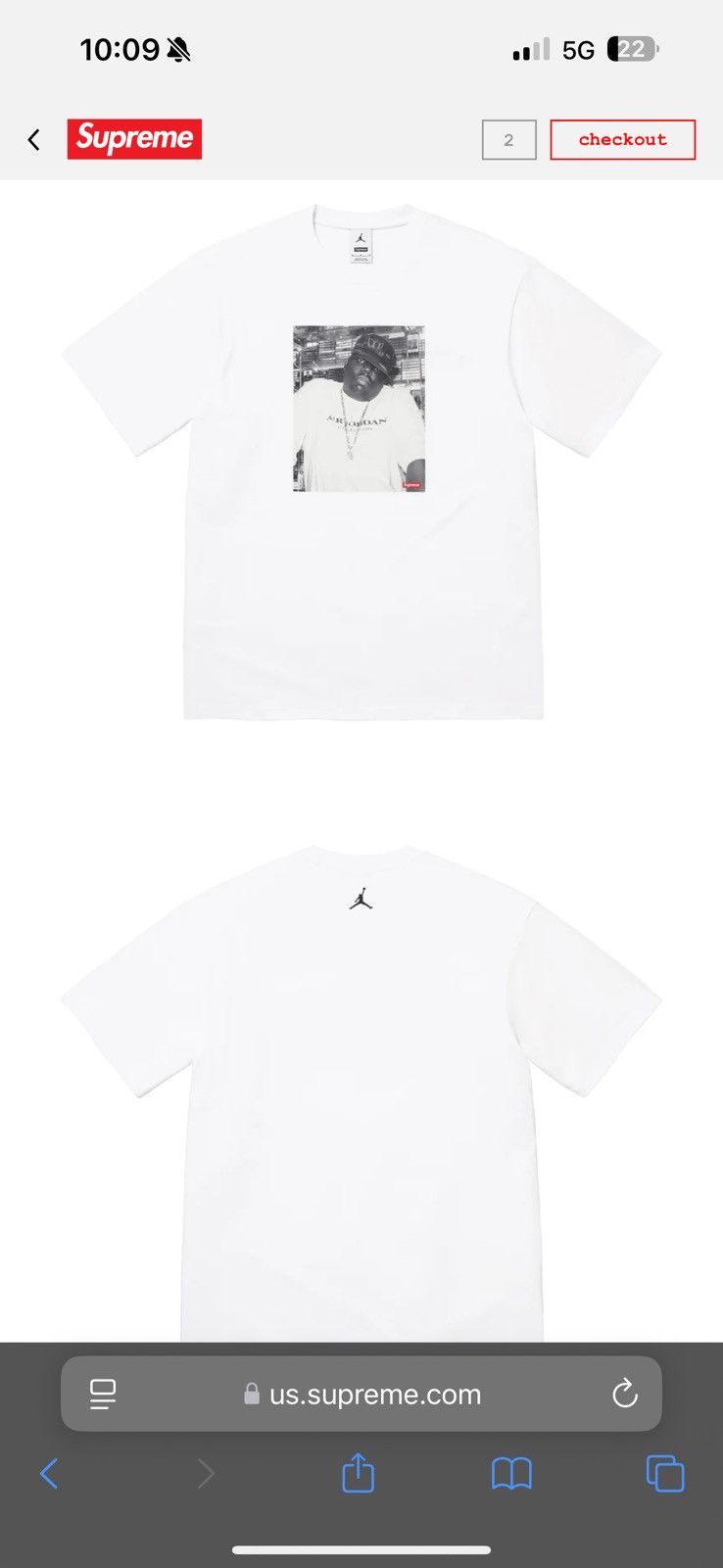 Supreme Supreme biggie Jordan size xl Size US XL / EU 56 / 4 - 1 Preview