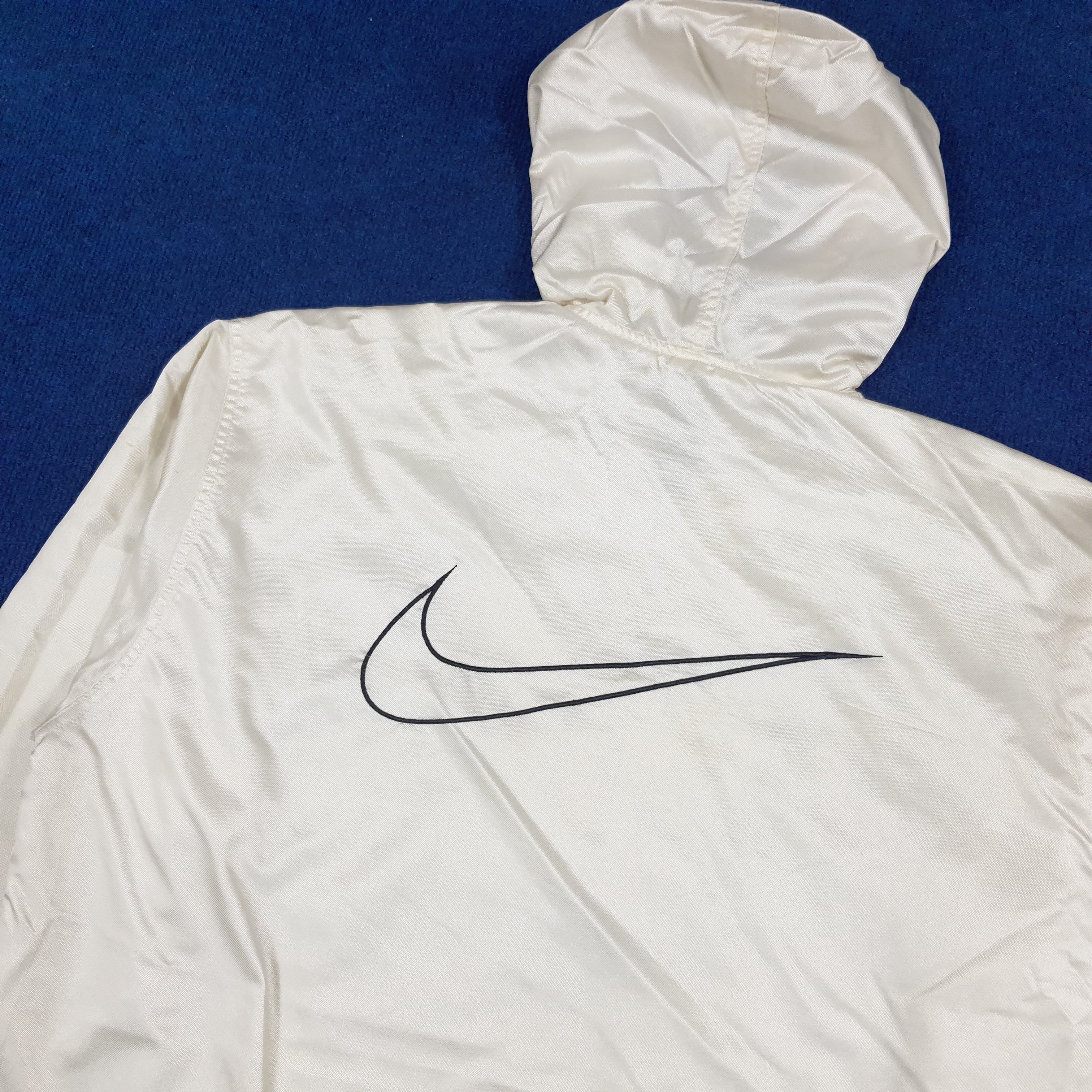 Nike × Vintage Vintage Nike Center Logo Embroidery Half Zipper Hoodie Size US XL / EU 56 / 4 - 5 Thumbnail