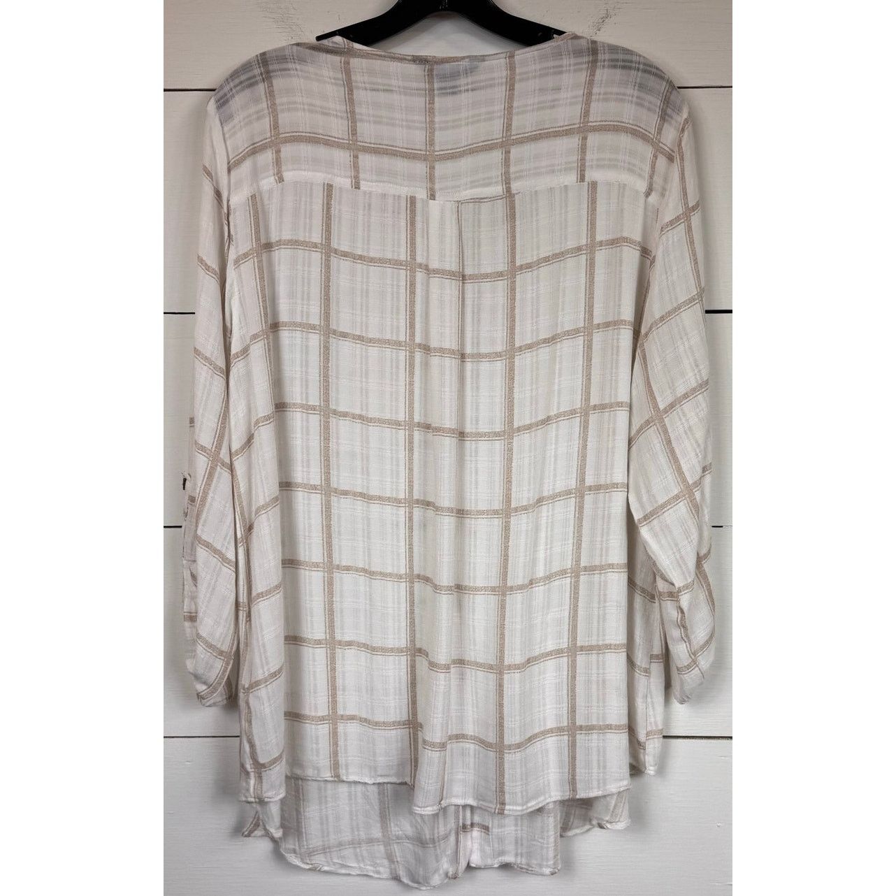 Apt. 9 APT. 9 White 3/4 Sleeve Blouse Women's Size XL Size XL / US 12-14 / IT 48-50 - 2 Thumbnail