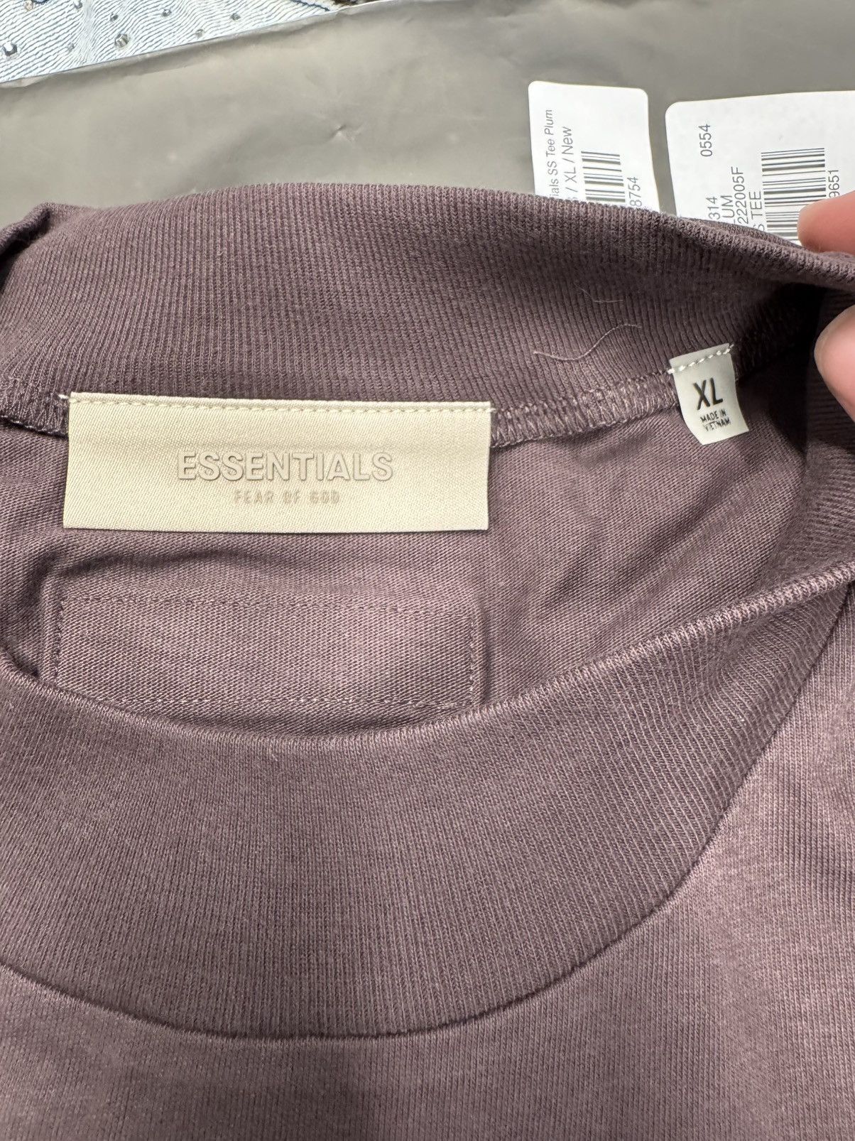 Fear of God Fear of God Essentials SS Tee Plum Size US XL / EU 56 / 4 - 2 Thumbnail