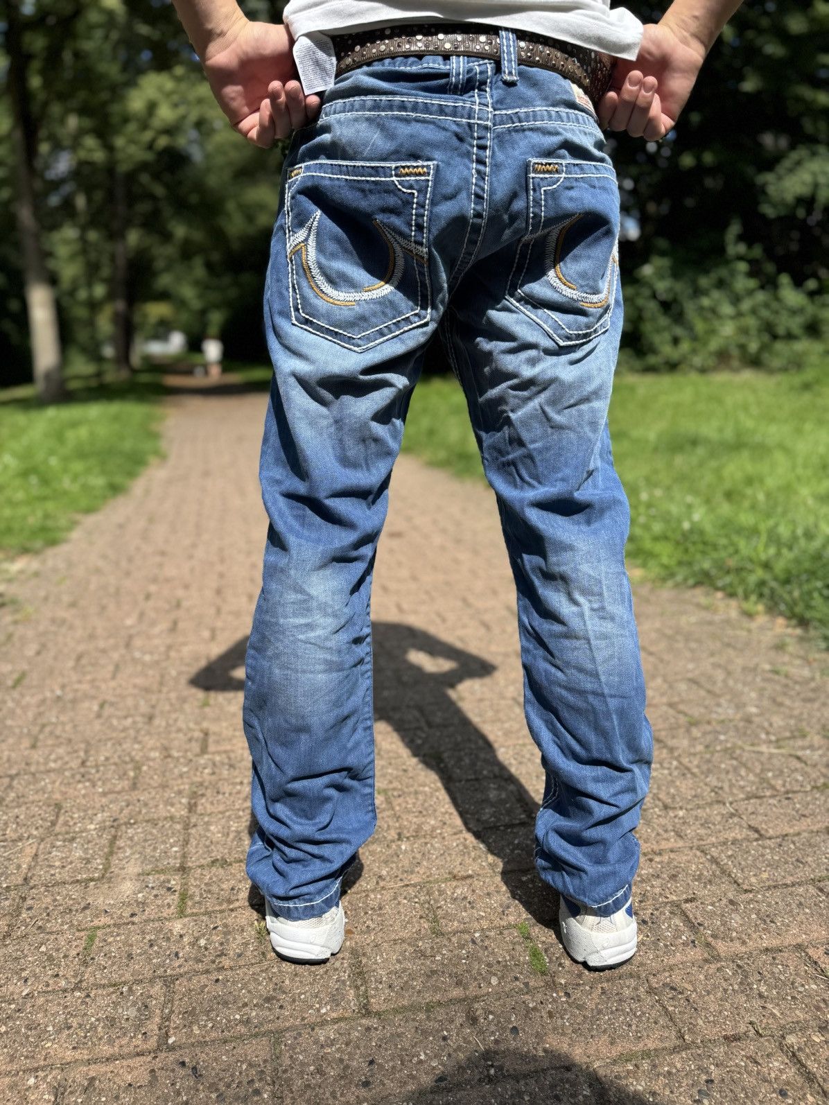 True Religion True Religion Made in USA Vintage Denim Jeans Avantgarde Y2K Size US 34 / EU 50 - 5 Thumbnail