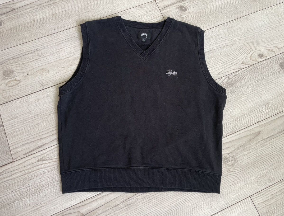 Stussy × Vintage Stussy Fleece Sweater Vest Size US S / EU 44-46 / 1 - 4 Thumbnail