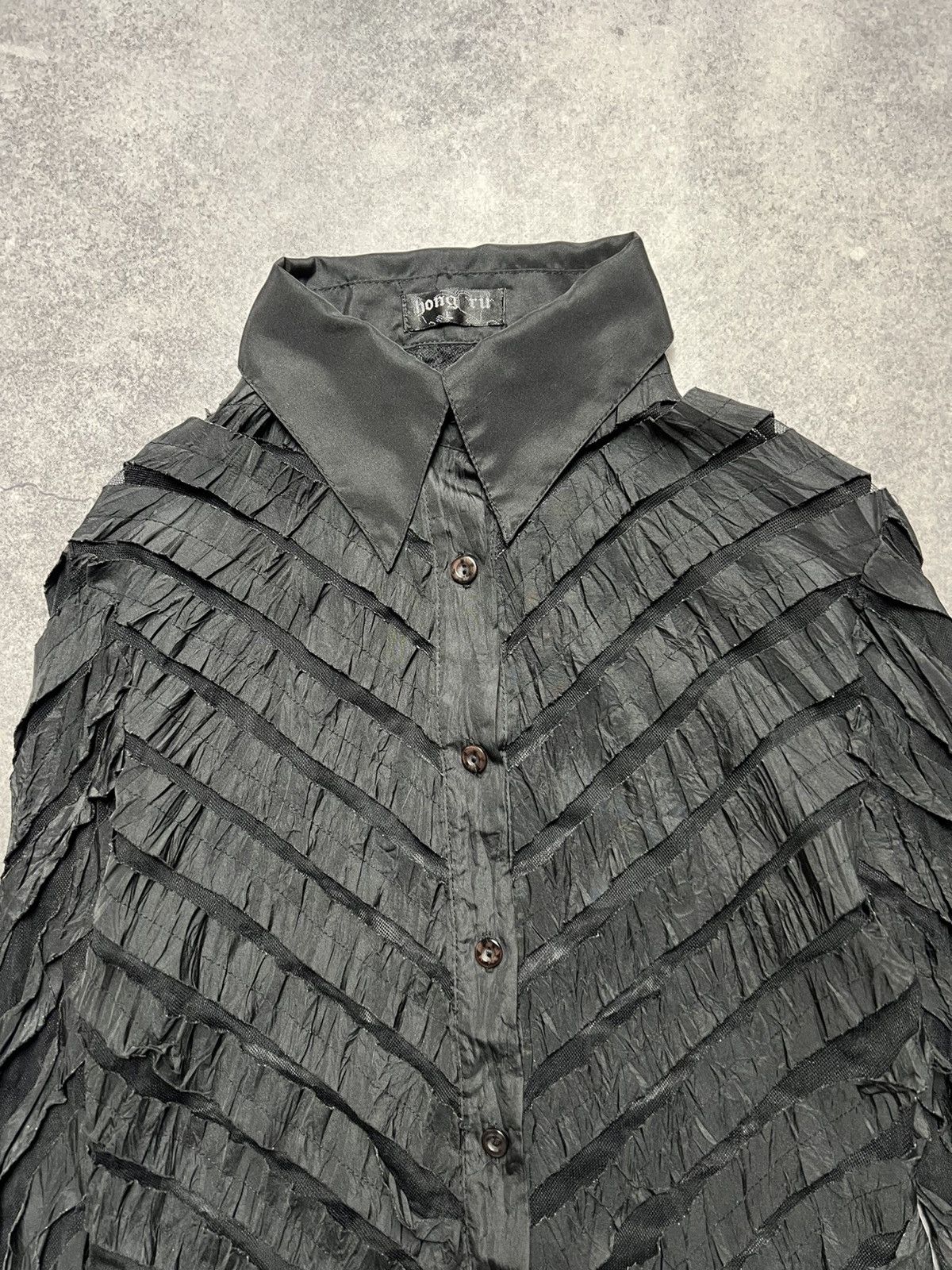 Japanese Brand Y2K Alt Gothic Rick Owens Style Western Button Up Shirt Size L / US 10 / IT 46 - 5 Thumbnail