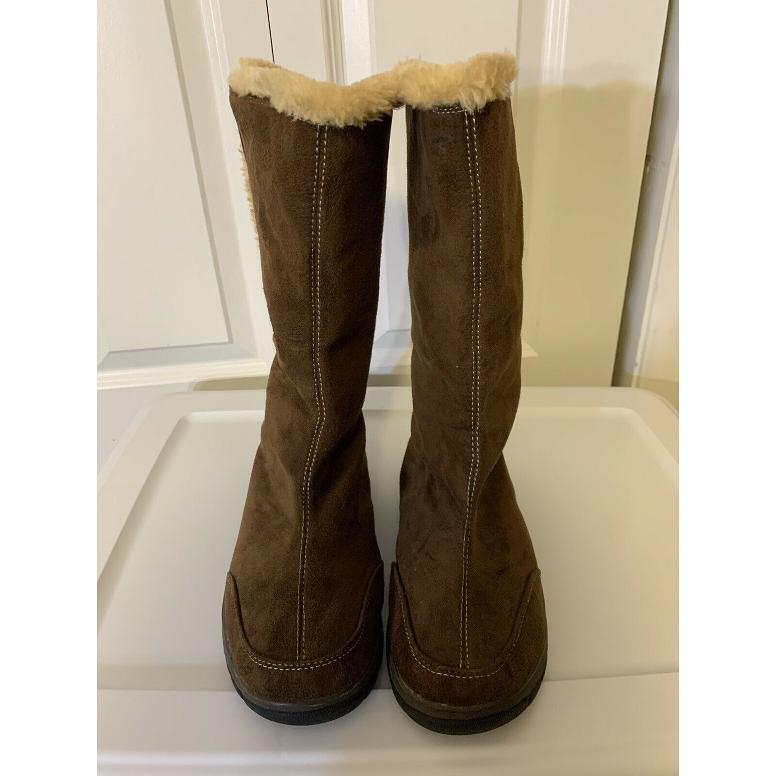 Other Itasca Blitzen Womens sz 9 Brown Suede Winter Warm Fur Lined Size US 9 / IT 39 - 4 Thumbnail