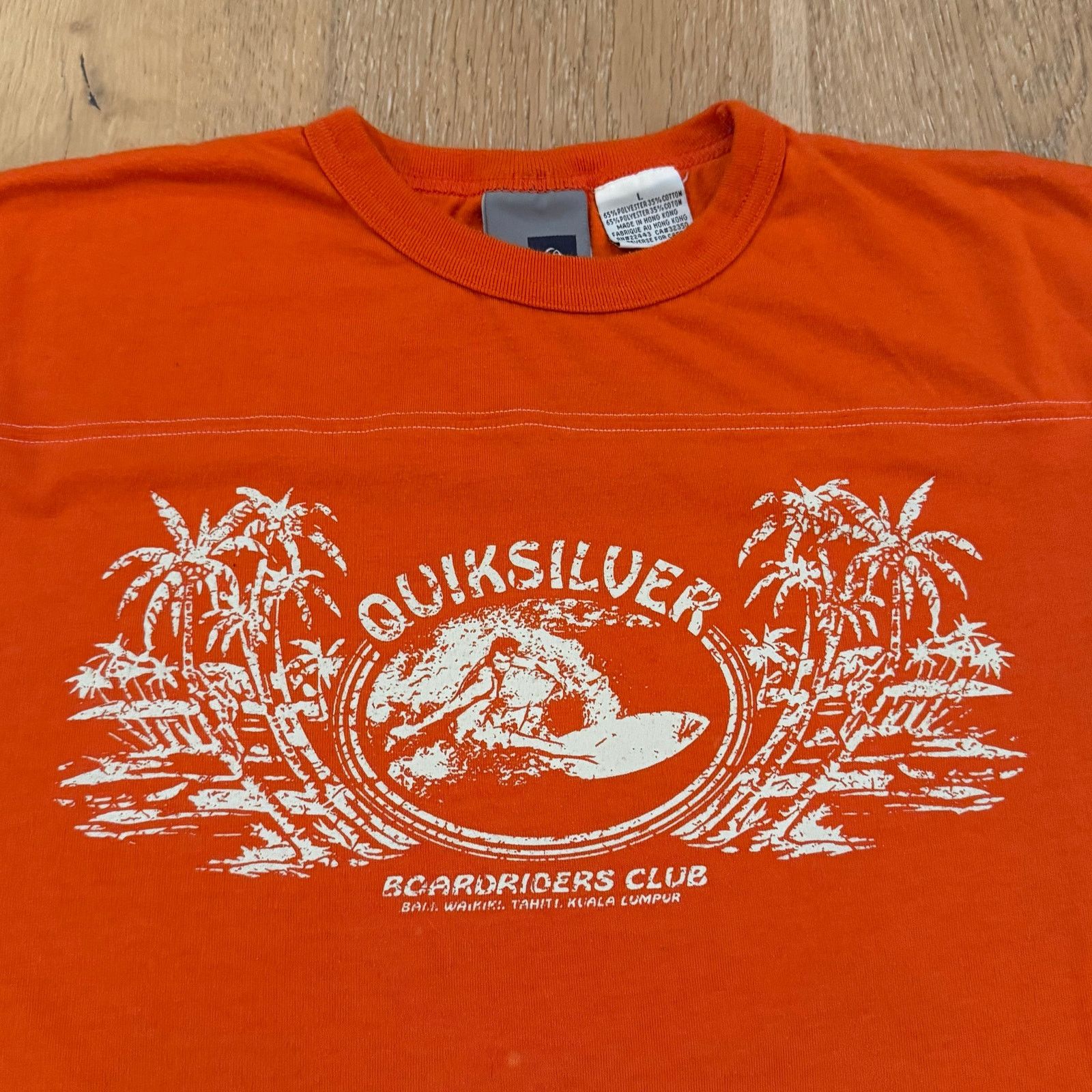 Quicksilver Vintage Quiksilver Surf Tee Orange Y2K Size L Size US L / EU 52-54 / 3 - 2 Thumbnail