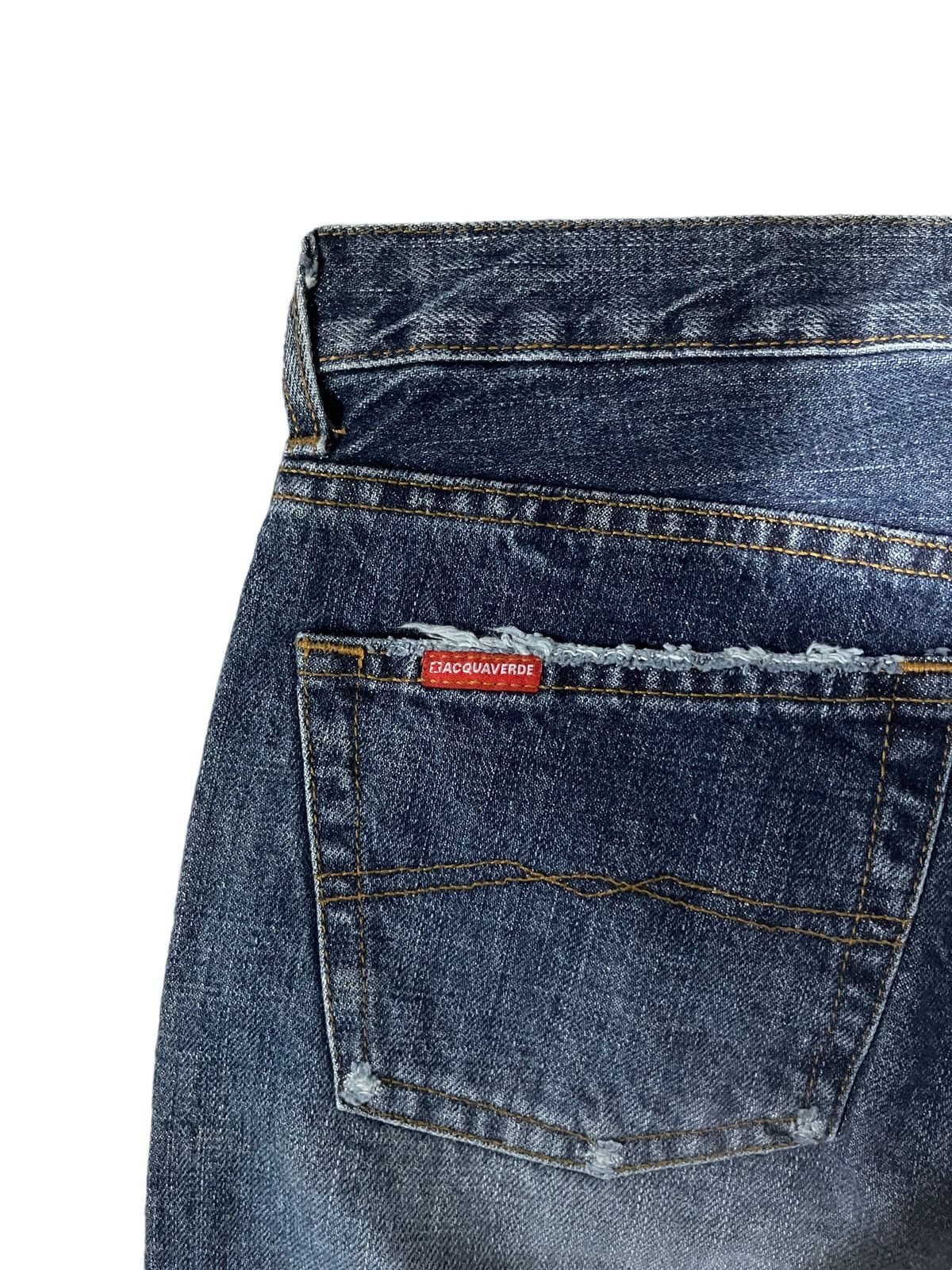 Japanese Brand Rare ! Vintage Acquaverde Traditional Flared Denim Jeans Size US 28 / EU 44 - 7 Thumbnail