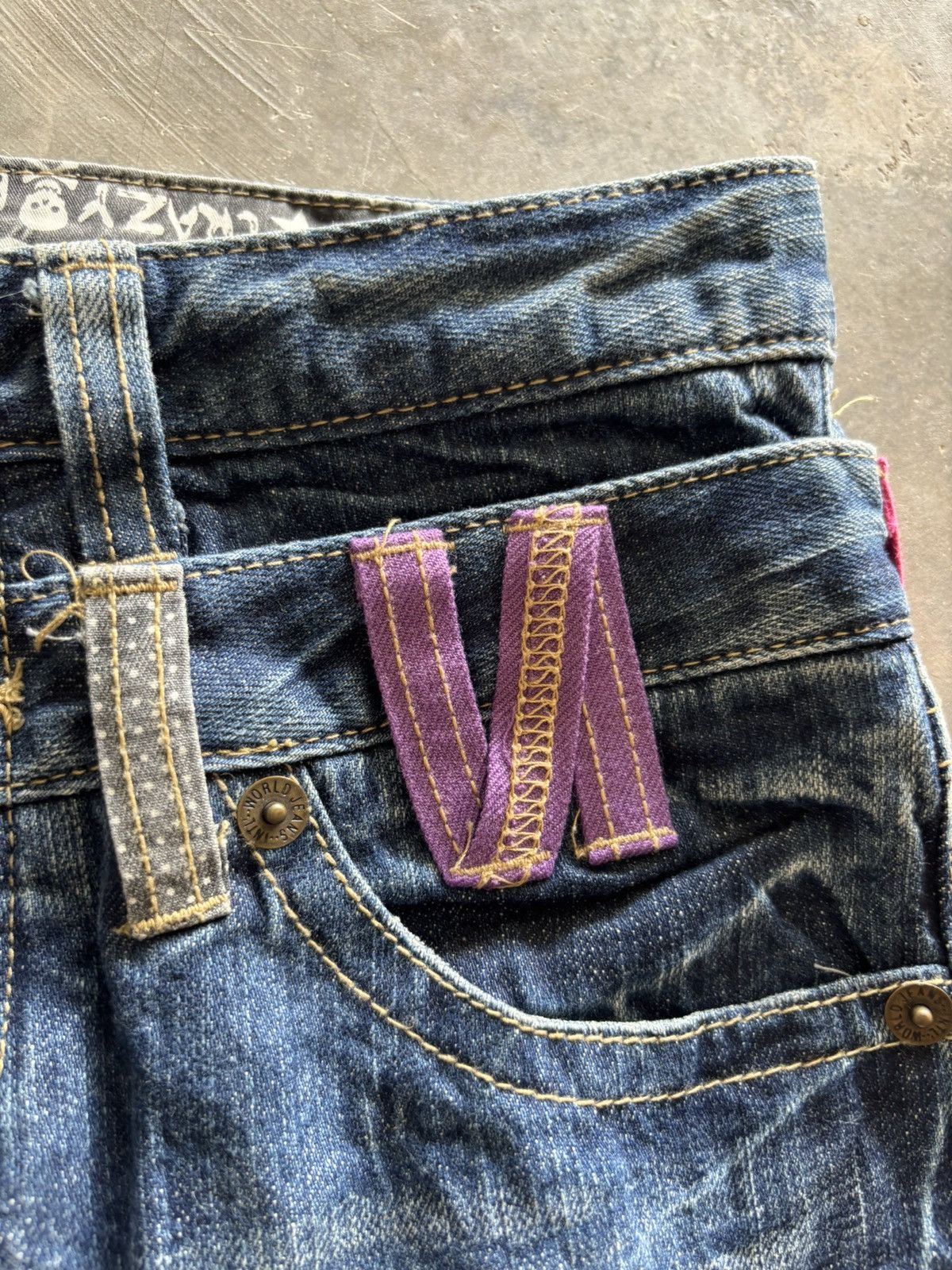 PPFM Distressed double waist C.O.L.Z.A japanese punk goth style Size US 30 / EU 46 - 9 Thumbnail