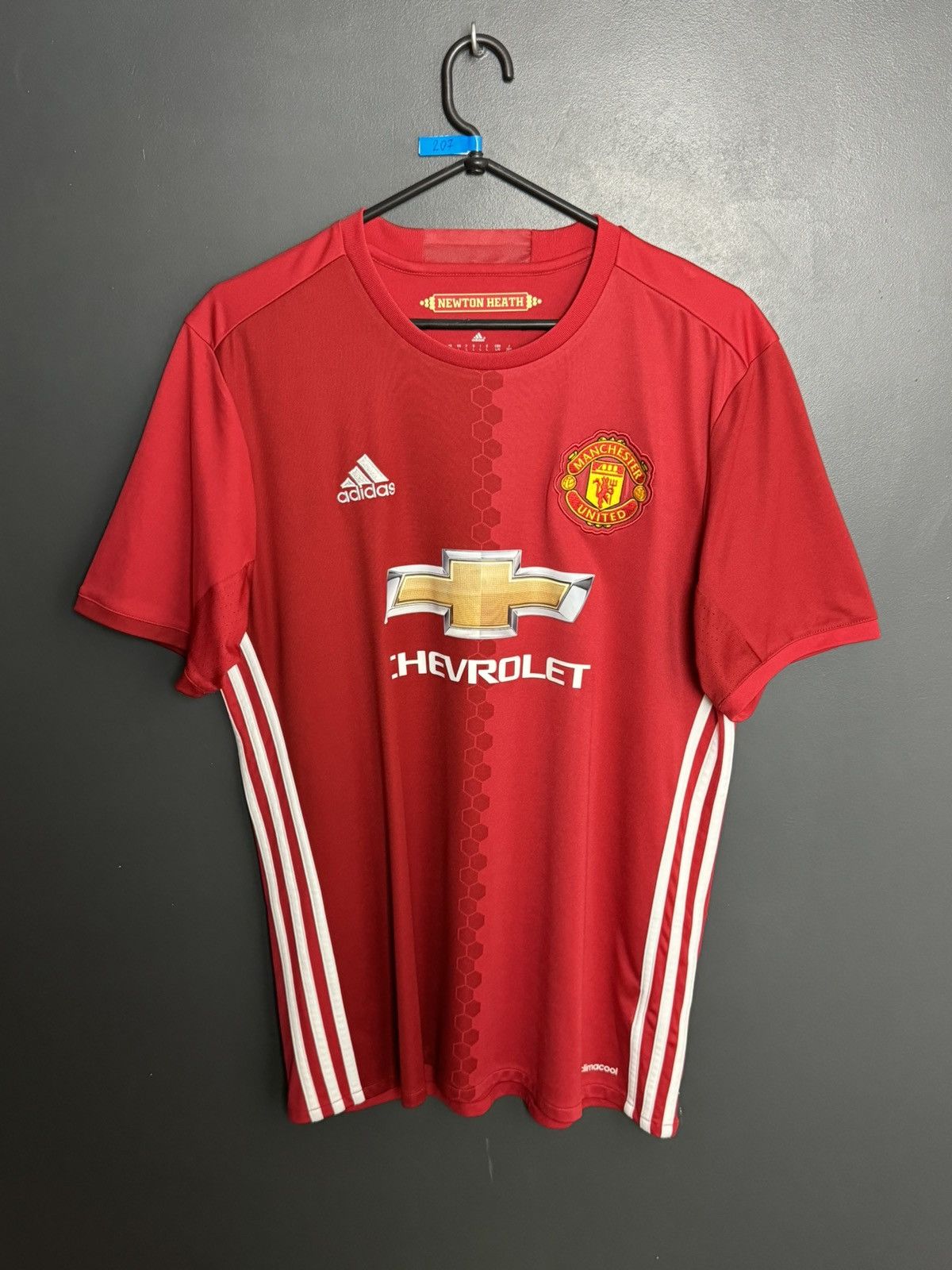 Adidas Manchester United 16/17 Home Football Jersey T-Shirt Size US L / EU 52-54 / 3 - 1 Thumbnail