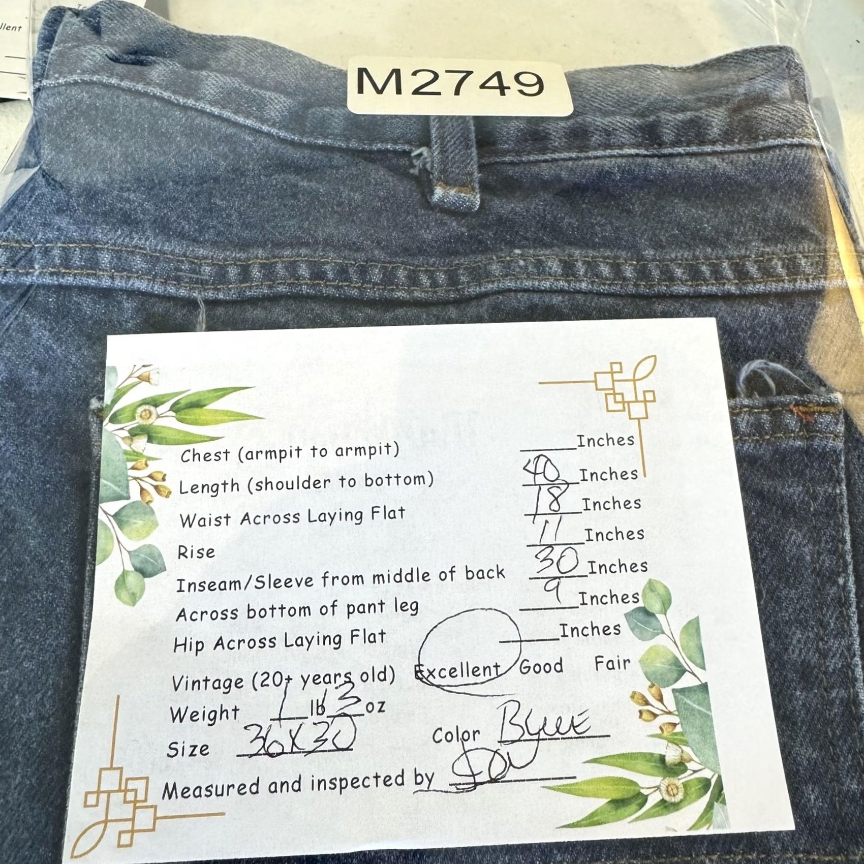 Dickies Dickies Jeans Mens 36x30 Blue Straight Leg Workwear 5-Pocket 100% Cotton Denim Size US 36 / EU 52 - 6 Thumbnail