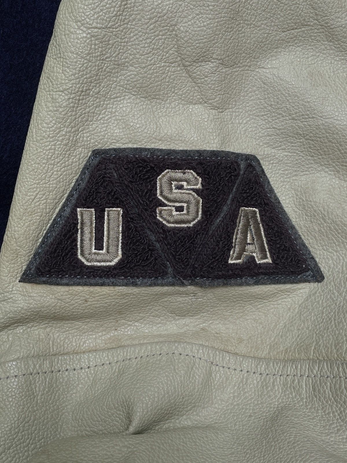 Guess Vintage Brand Guess Leather Varsity Jacket Made in Usa 1990s Size US XL / EU 56 / 4 - 12 Thumbnail