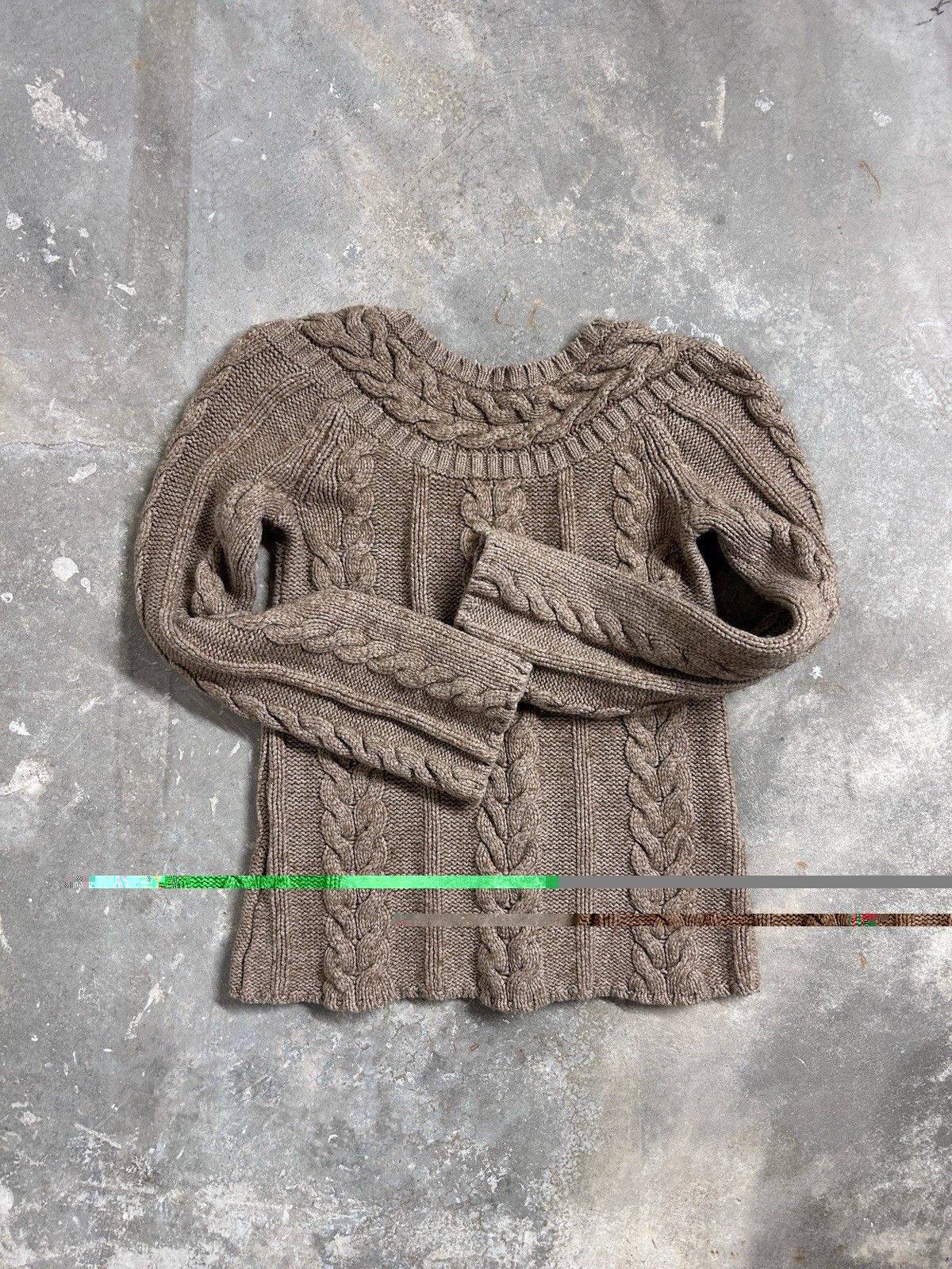 Old Navy VTG Y2K Old Navy Cottage Cotton Lamb Knit Pullover Sweater Size S / US 4 / IT 40 - 2 Thumbnail