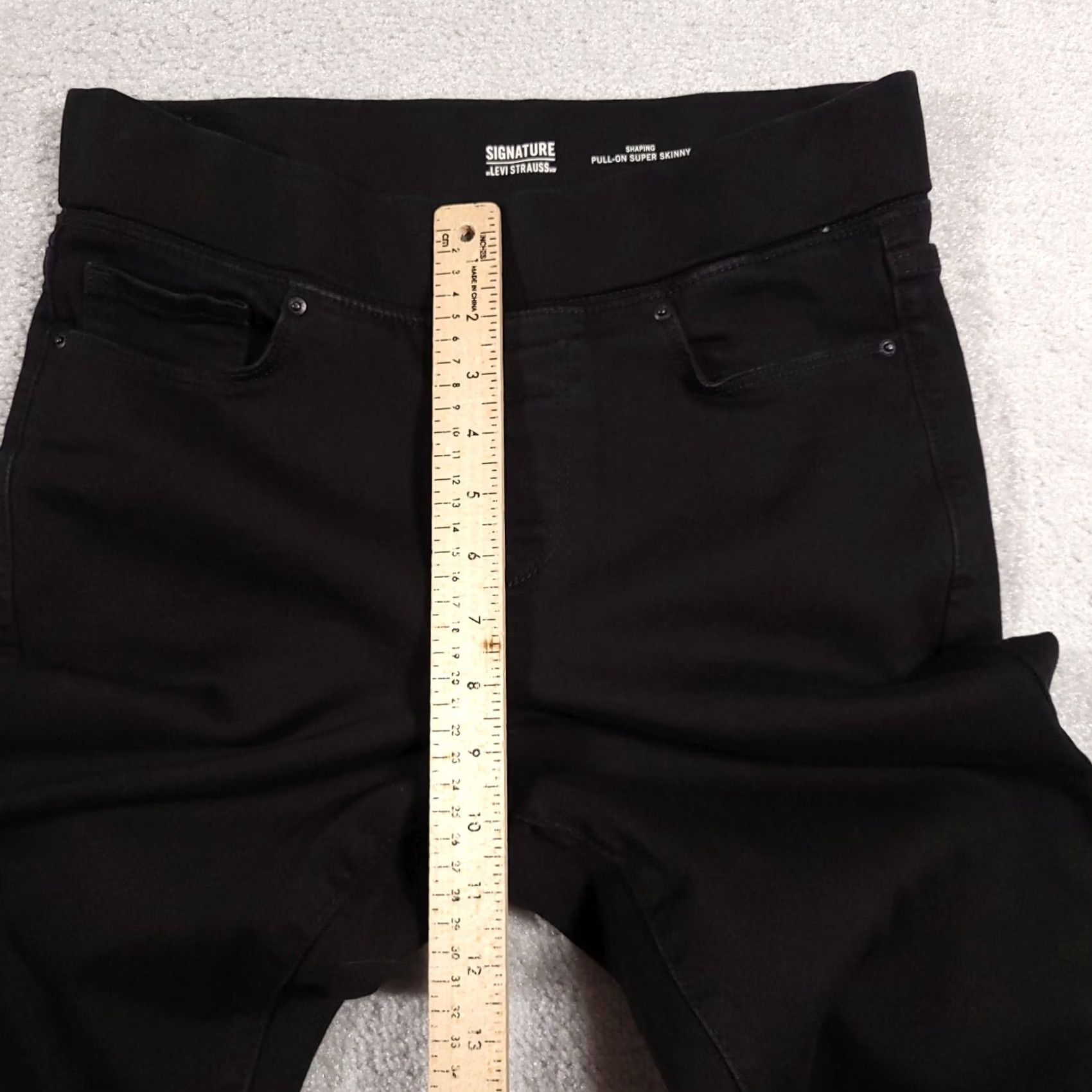 Vintage Levi Strauss Shaping Super Skinny Jeans Womens 6 Black 28X25 Crop Capri - Style - Sale Size 28" / US 6 / IT 42 - 7 Thumbnail