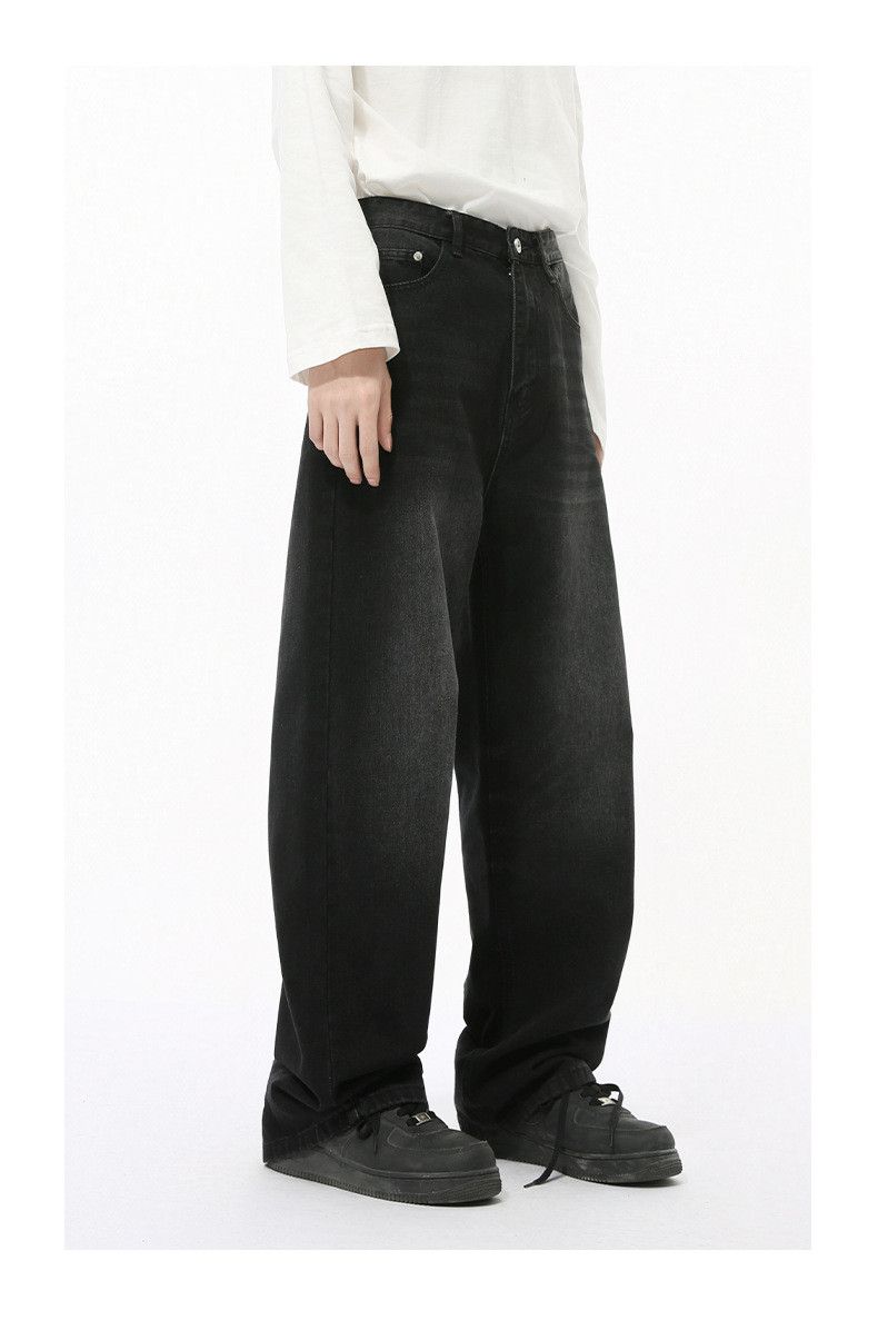 Vintage Men's Japanese Retro Loose Straight Washed Distressed Jeans Size US 32 / EU 48 - 4 Thumbnail