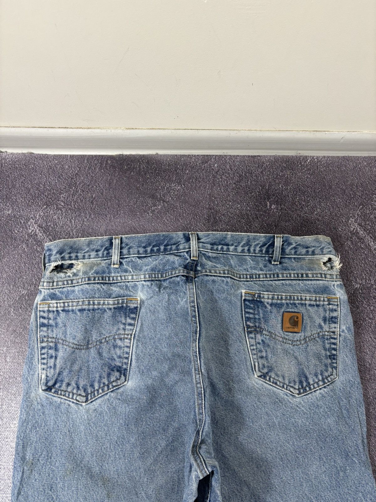Carhartt Vintage Carhartt Relaxed Fit USA Faded Blue Baggy Jeans Size US 42 / EU 58 - 6 Thumbnail