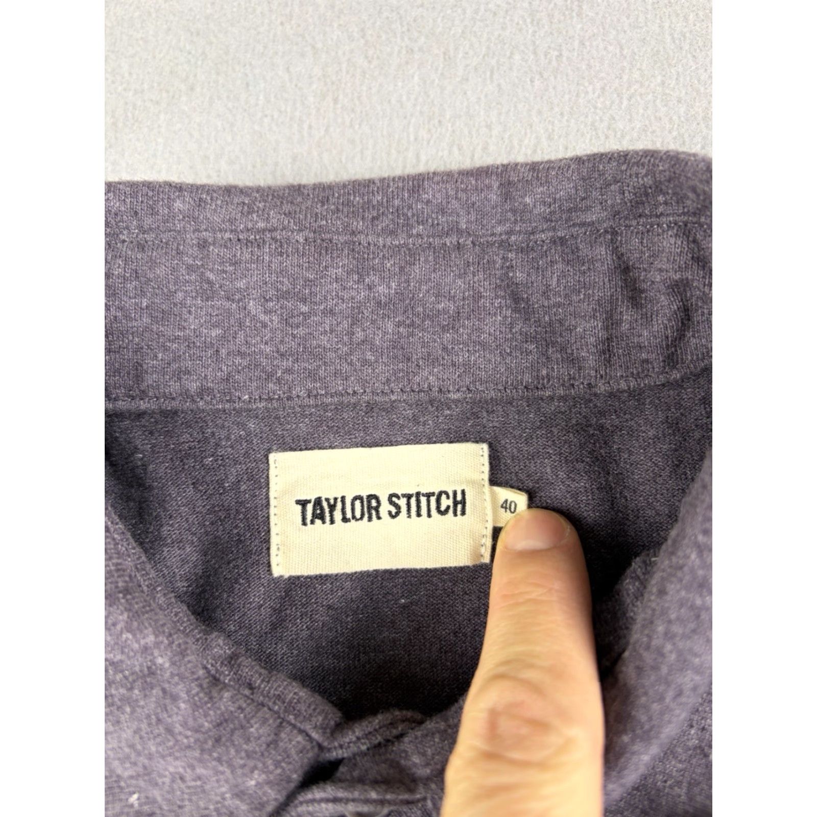 Taylor Stitch Taylor Stitch Shirt Men’s Size 40 Gray Button-Up Long Sleeve Organic Cotton Blend Regular Pocketed Old? No. Size US L / EU 52-54 / 3 - 3 Thumbnail