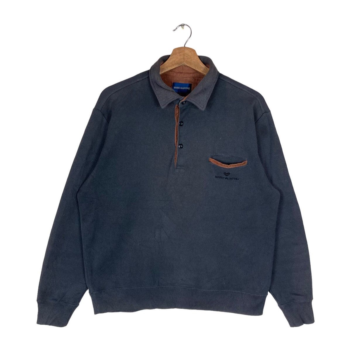 Mario Valentino Vintage Mario Valentino Quarter Button Single Pocket Size US M / EU 48-50 / 2 - 1 Thumbnail