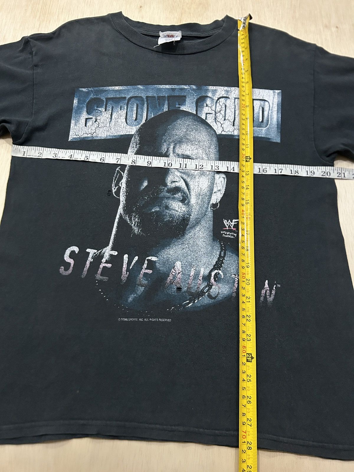 Vintage Vintage Stone Cold Steve Austin WWE WWF Distressed Tee Size US M / EU 48-50 / 2 - 12 Thumbnail