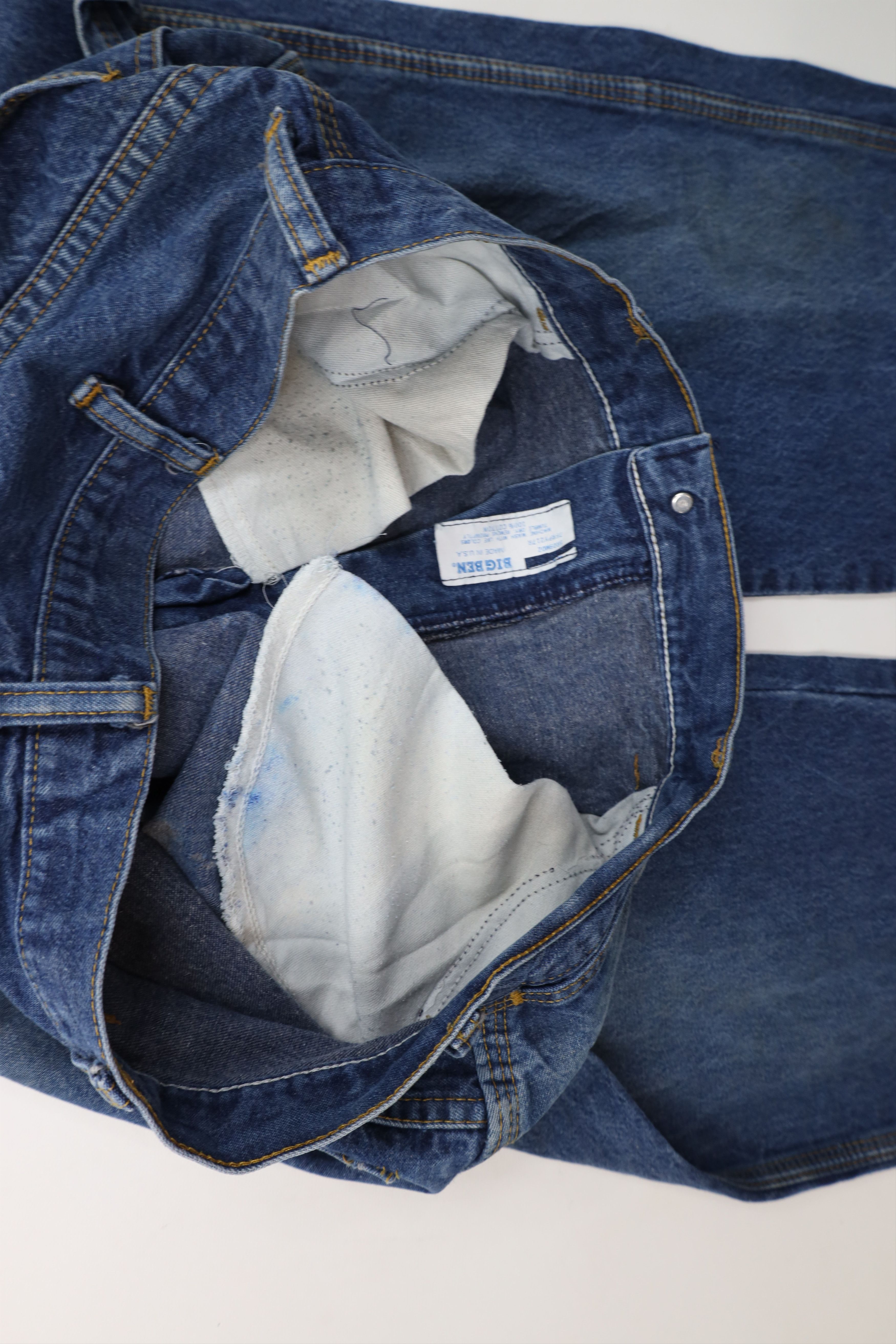 Vintage Vintage 70s Streetwear Wide Leg Dungaree Denim Jeans USA Size US 36 / EU 52 - 11 Thumbnail