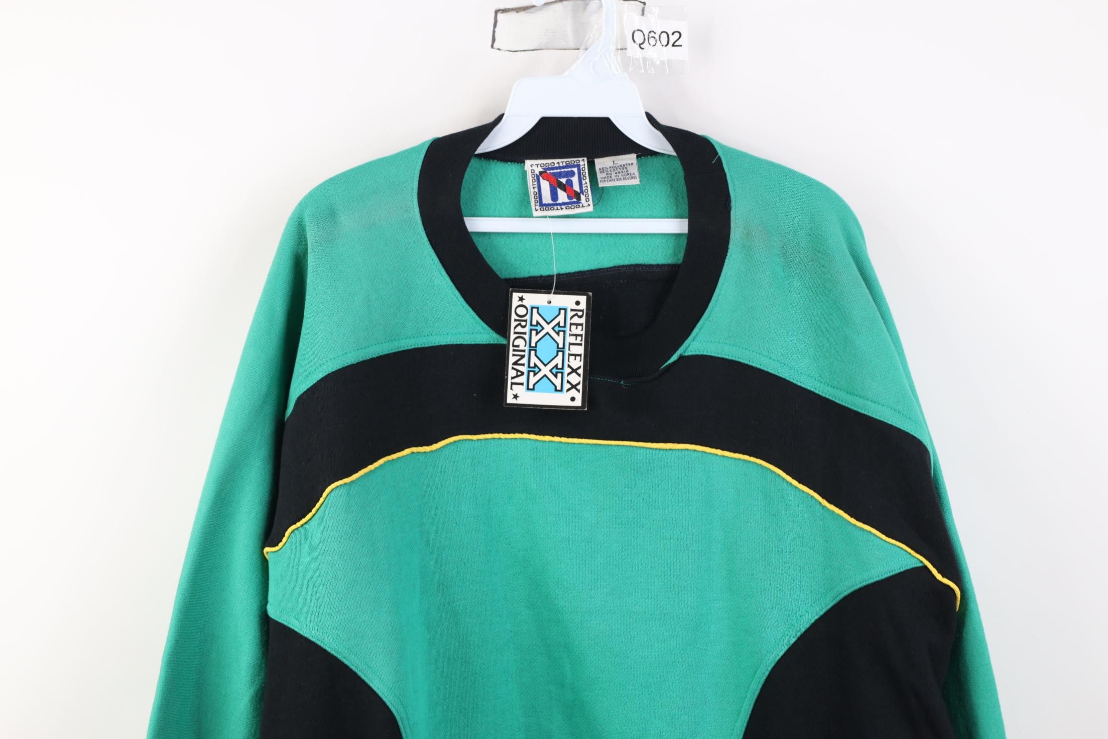 Vintage Deadstock Vintage 90s Streetwear Block Bullseye Sweatshirt Size US L / EU 52-54 / 3 - 2 Thumbnail