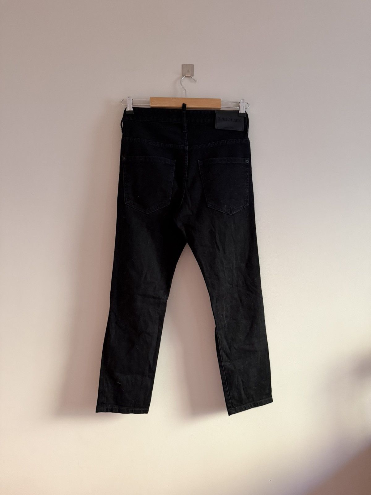 Dsquared2 Dsquared2 Black Distressed Slim Jeans Size US 31 - 13 Thumbnail