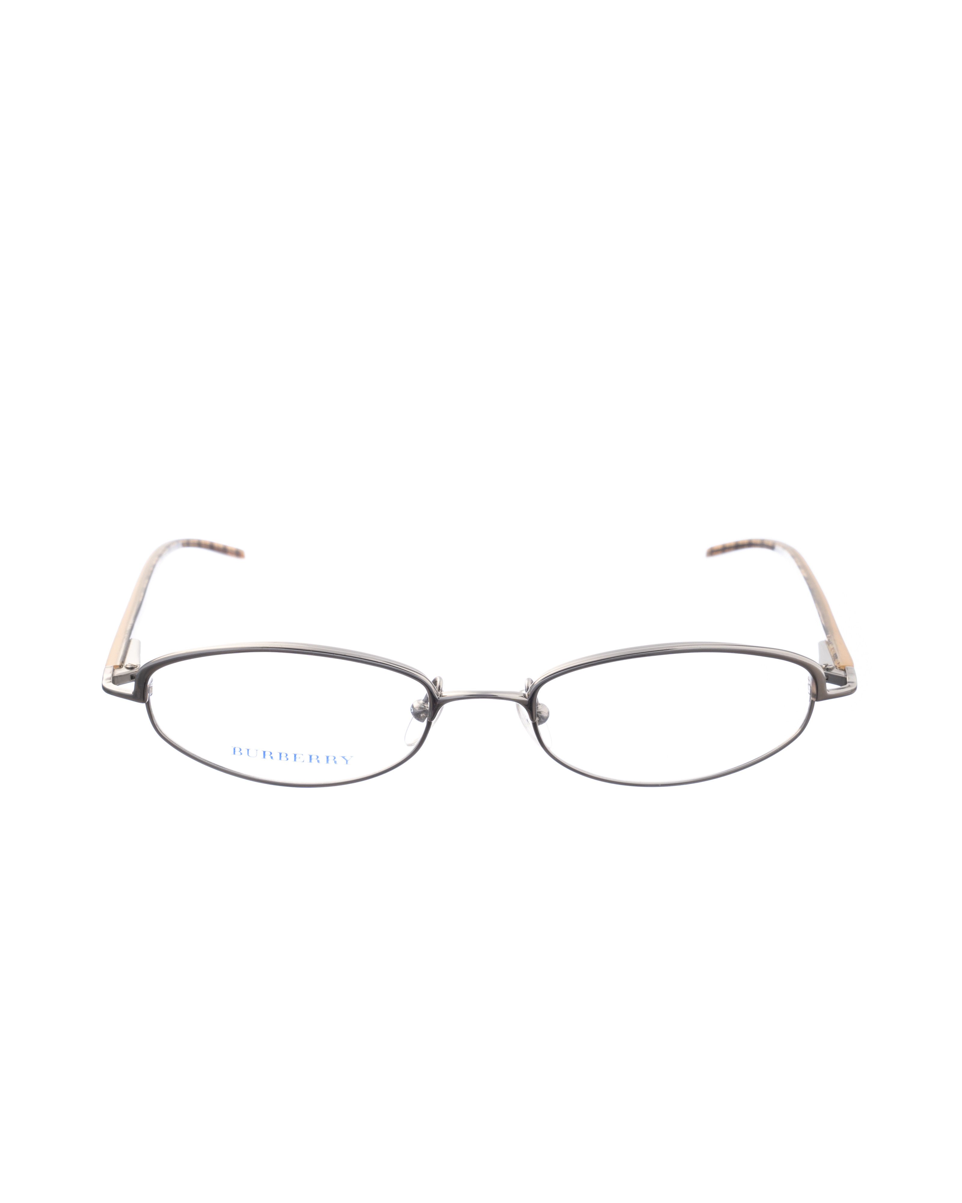 Burberry Burberry 00s Silver and Beige Checked Glasses Size ONE SIZE - 1 Thumbnail