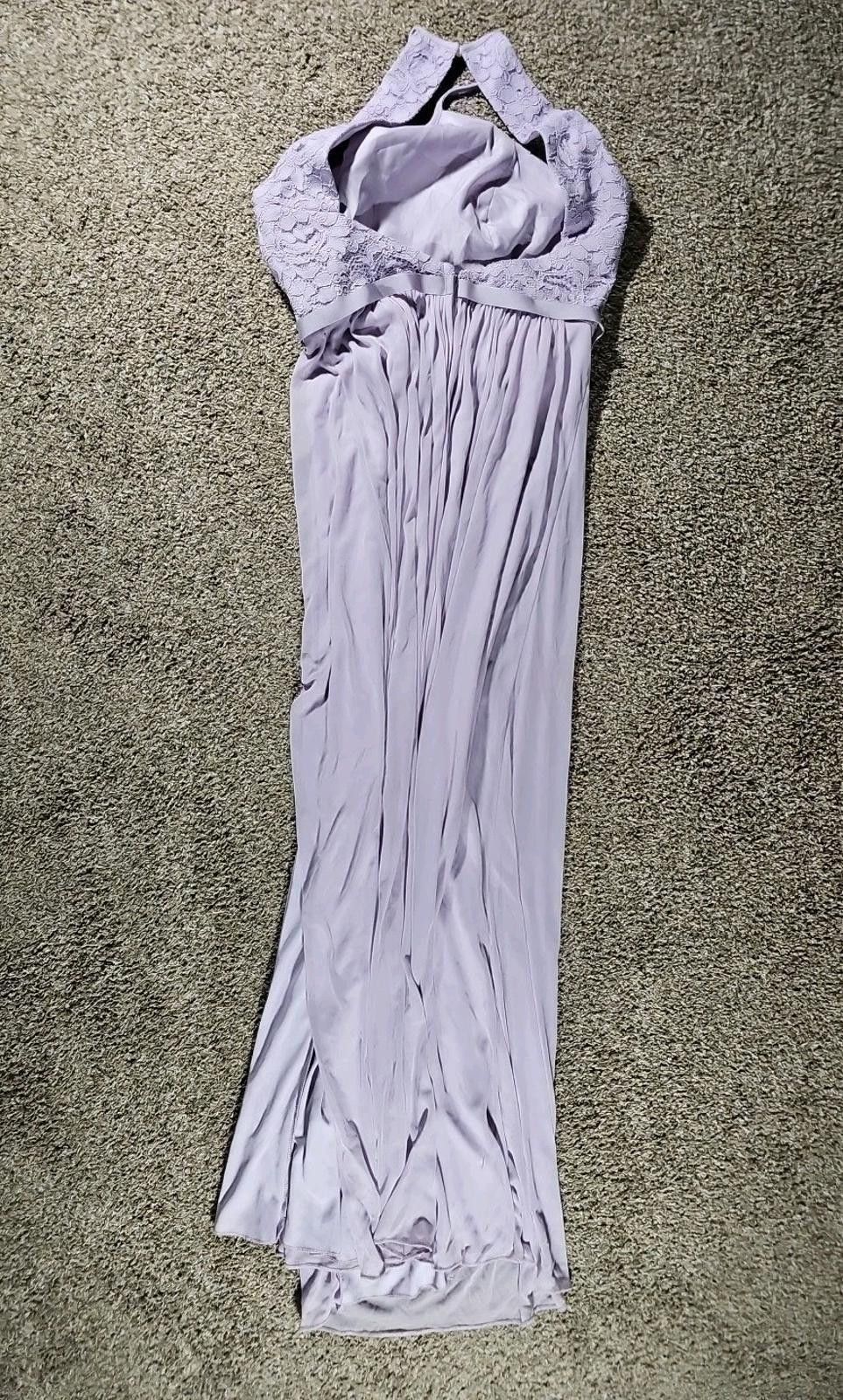 Other Davids Bridal Sz 10 Purple Dress Size L / US 10 / IT 46 - 9 Thumbnail