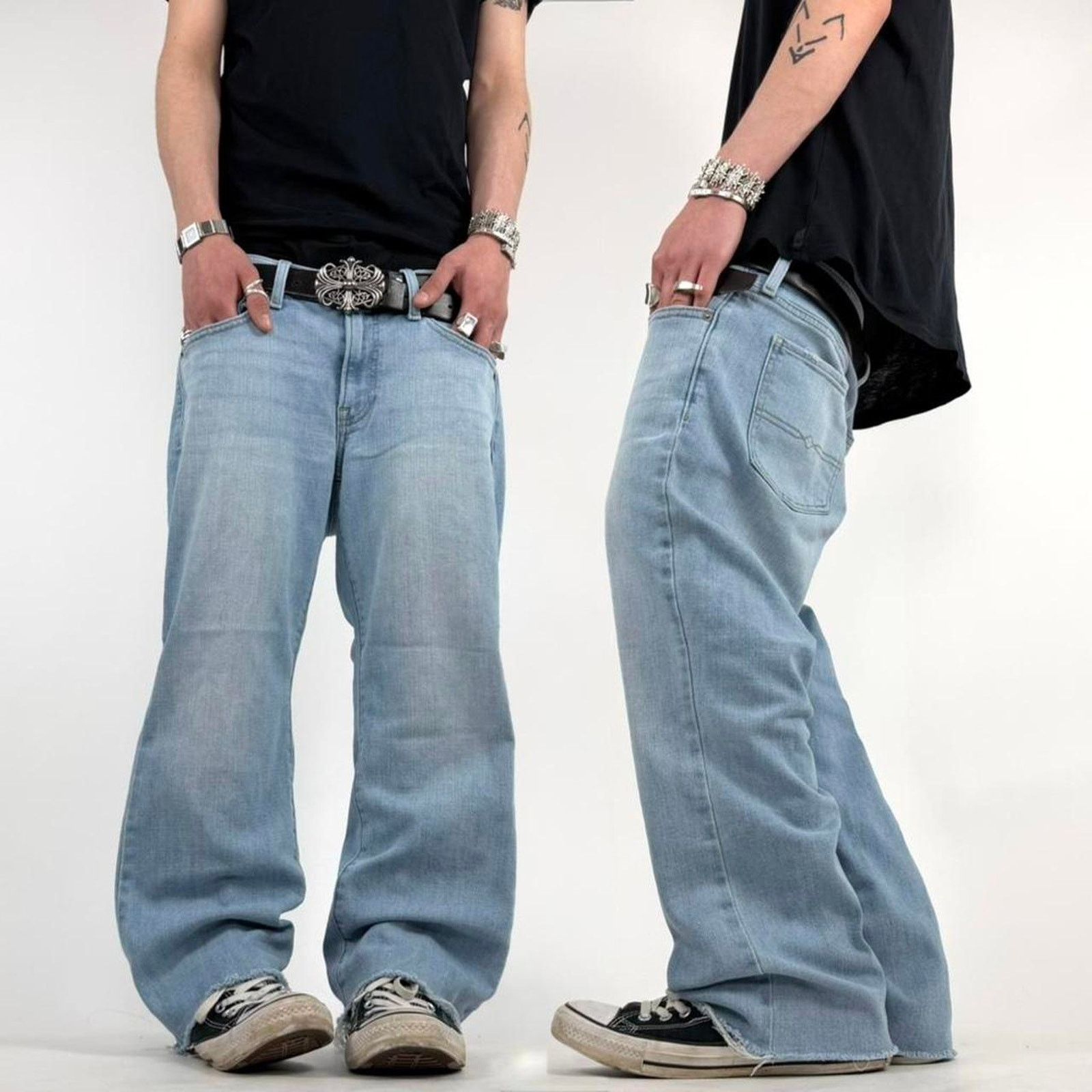 Rock Revival × Silver Jeans Co. Vintage Y2K B Tuff Distressed Boro 