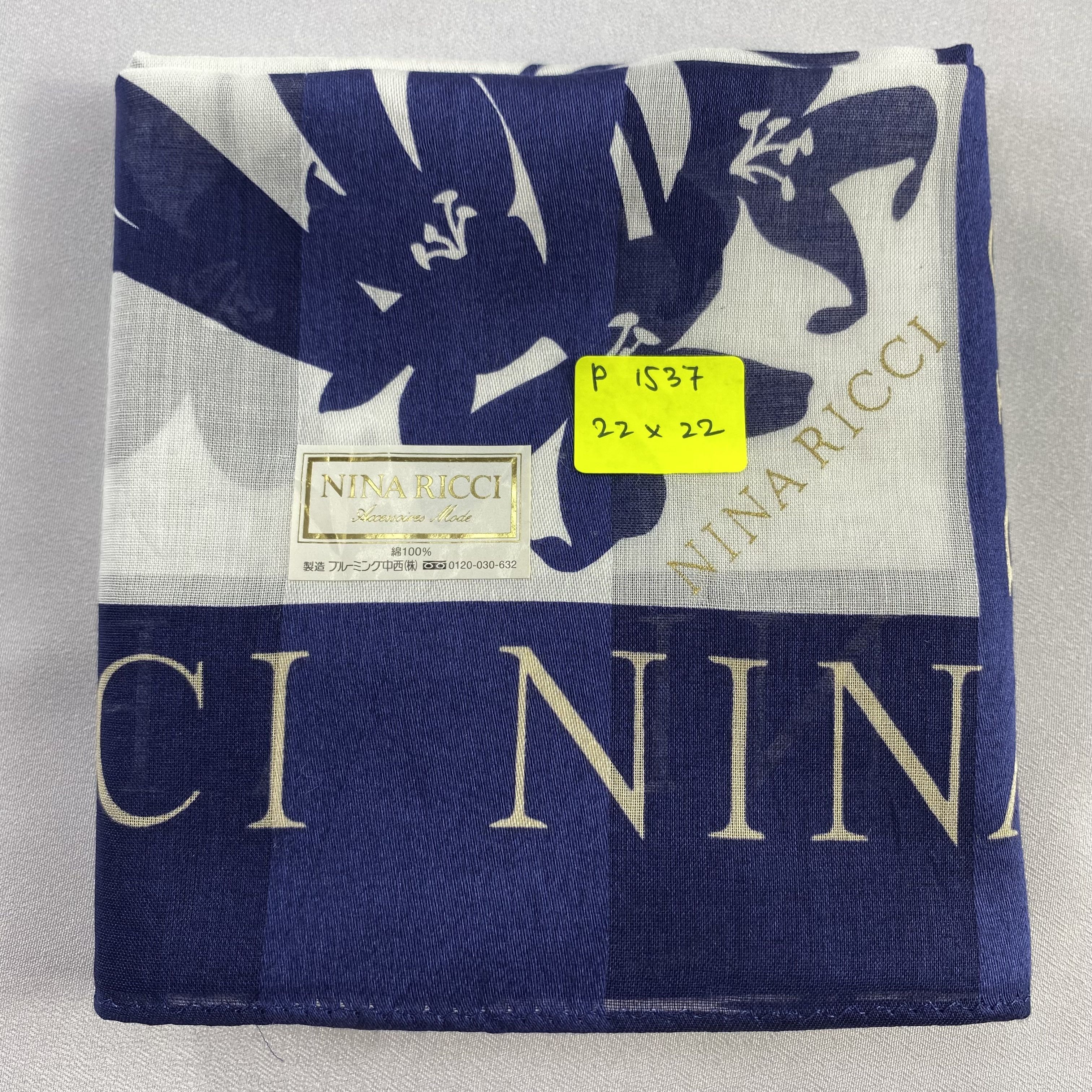 Nina Ricci × Vintage Nina Ricci Handkerchief / Neckerchief / Bandana-P1537 Size ONE SIZE - 5 Thumbnail