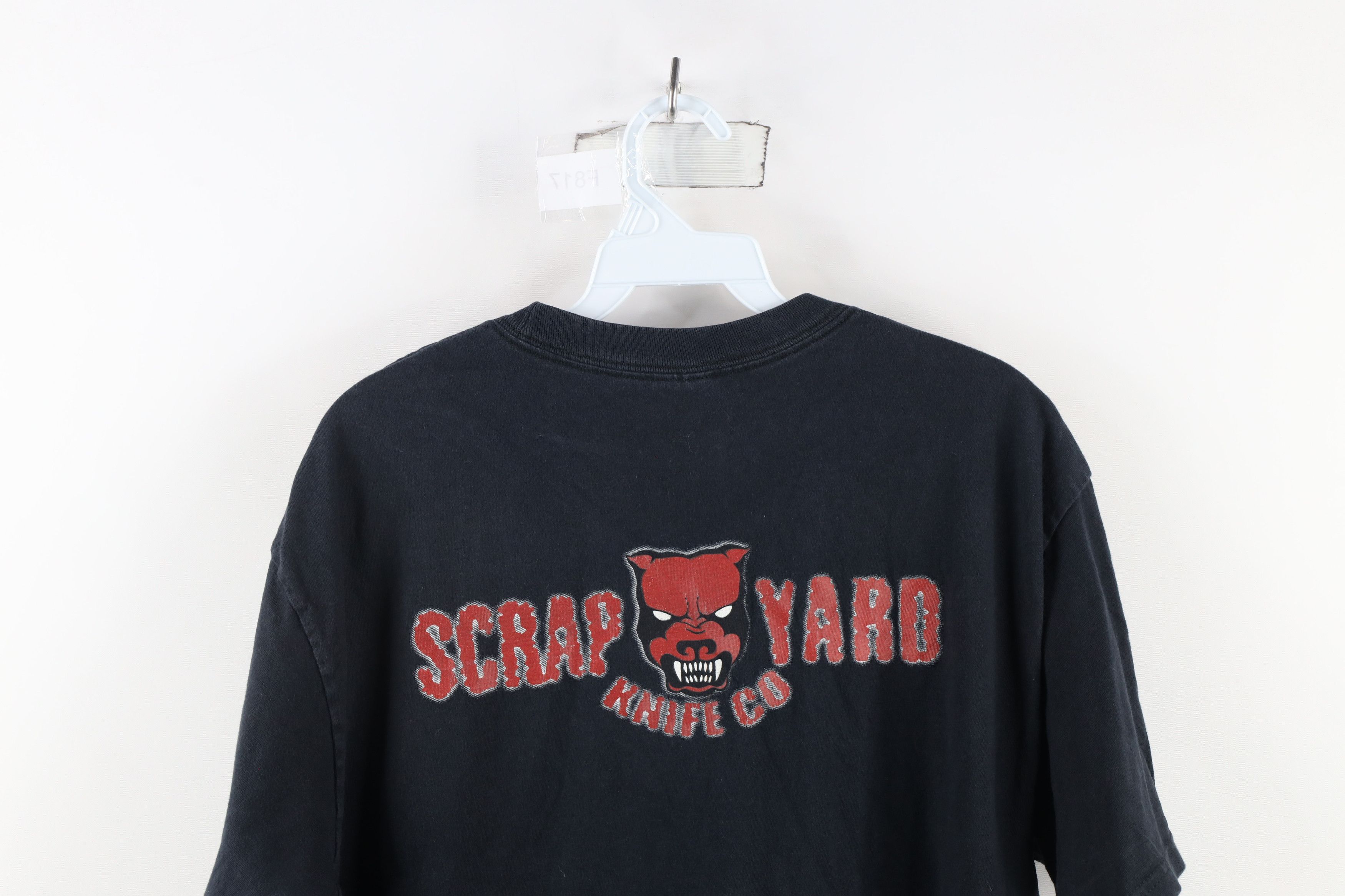 Vintage Vintage 90s Streetwear Scrap Yard Knife Co Dog T-Shirt Size US L / EU 52-54 / 3 - 10 Thumbnail