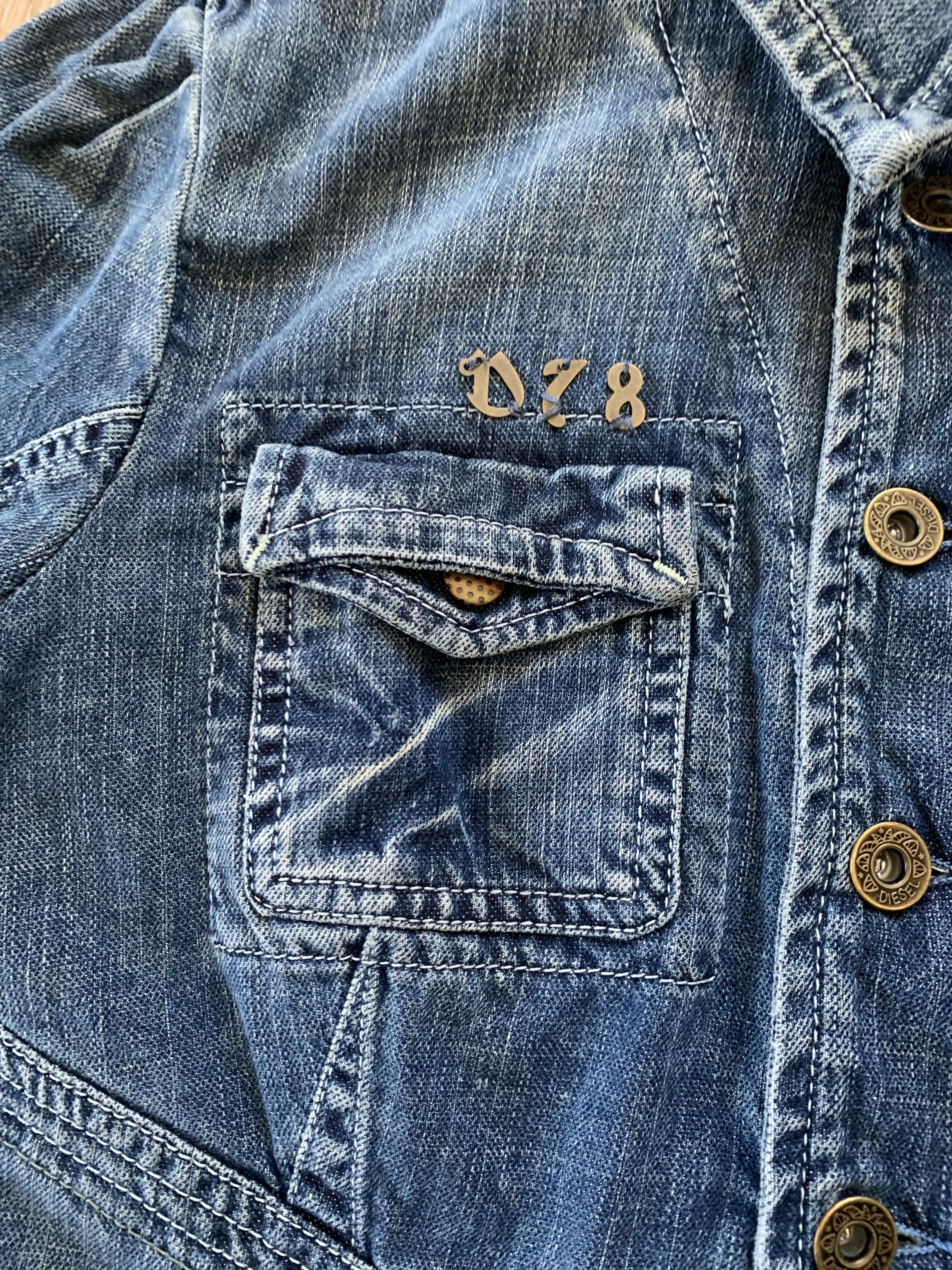 Diesel Diesel Womens Vintage Blue Denim Jacket Size M / US 6-8 / IT 42-44 - 6 Thumbnail