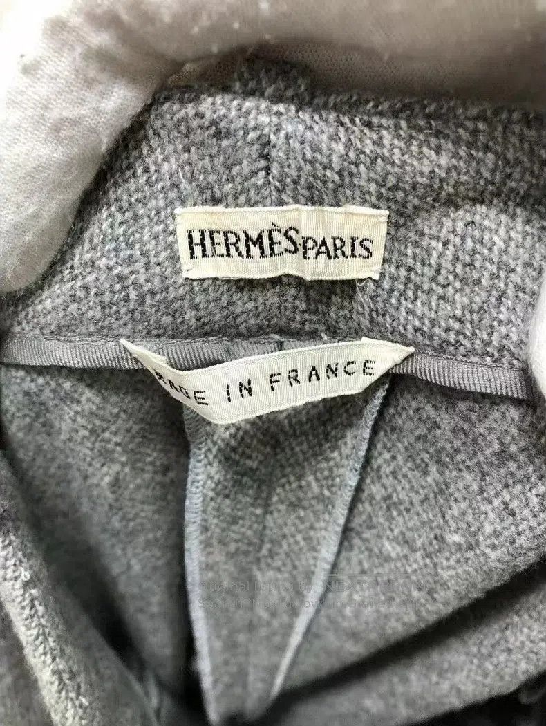 Hermes Hermes Cashmere herringbone pants Size 26" / US 2 / IT 38 - 3 Thumbnail