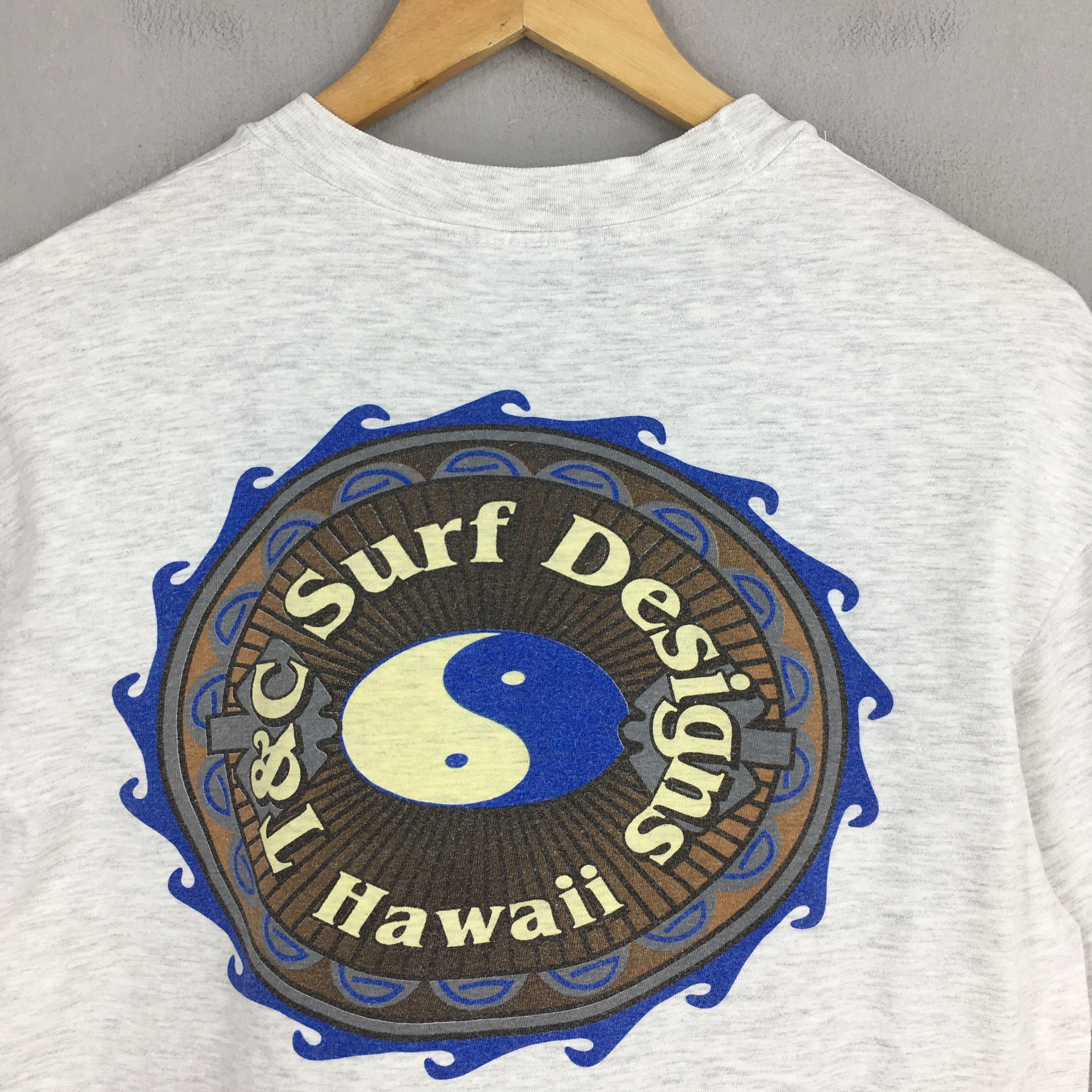 Other T&C Surf Designs Yin Yang Printed Surfing Gray Tshirt Medium Size US M / EU 48-50 / 2 - 2 Thumbnail
