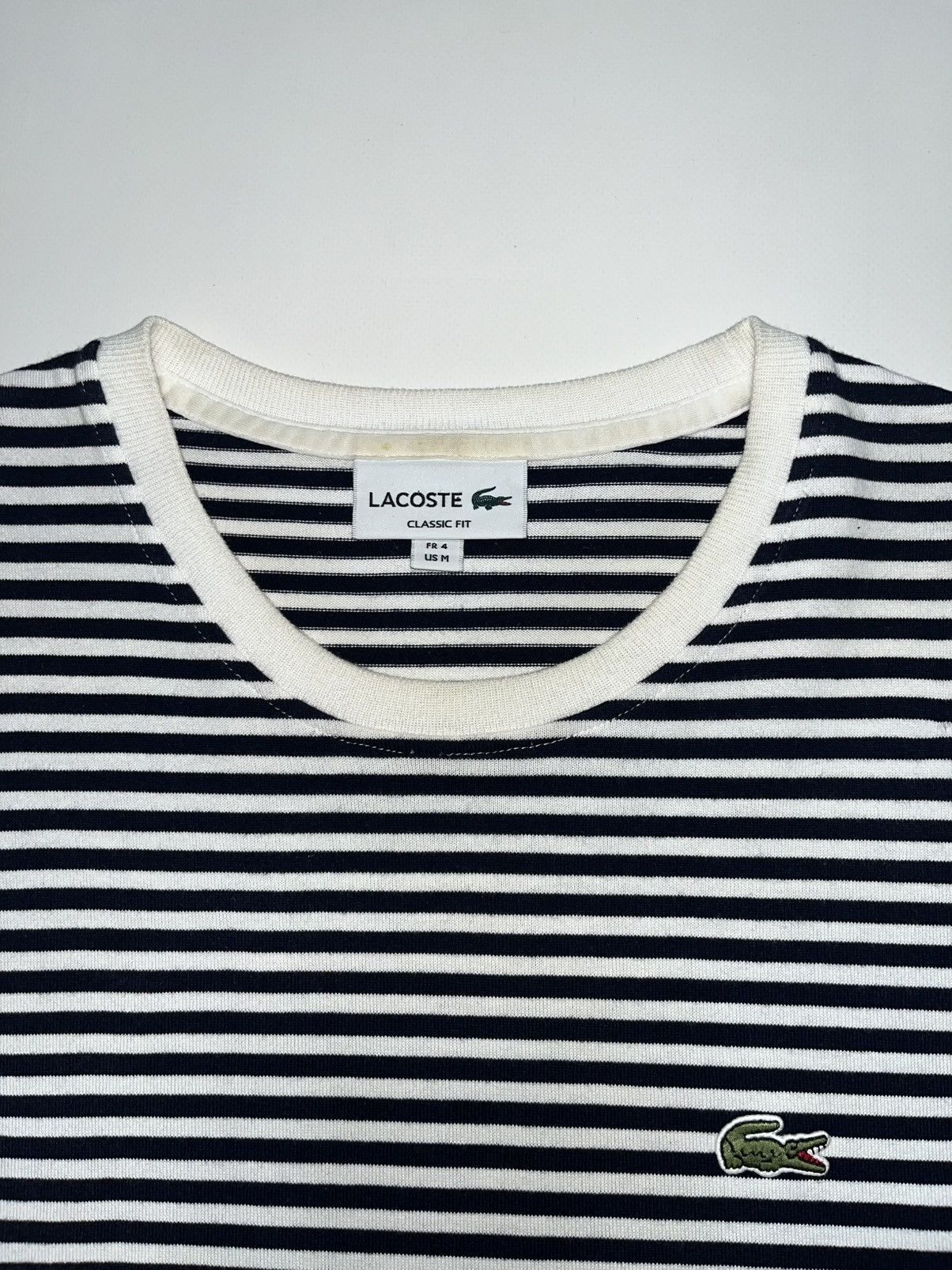 Lacoste Vintage Lacoste Stripped Tee Size US M / EU 48-50 / 2 - 3 Thumbnail