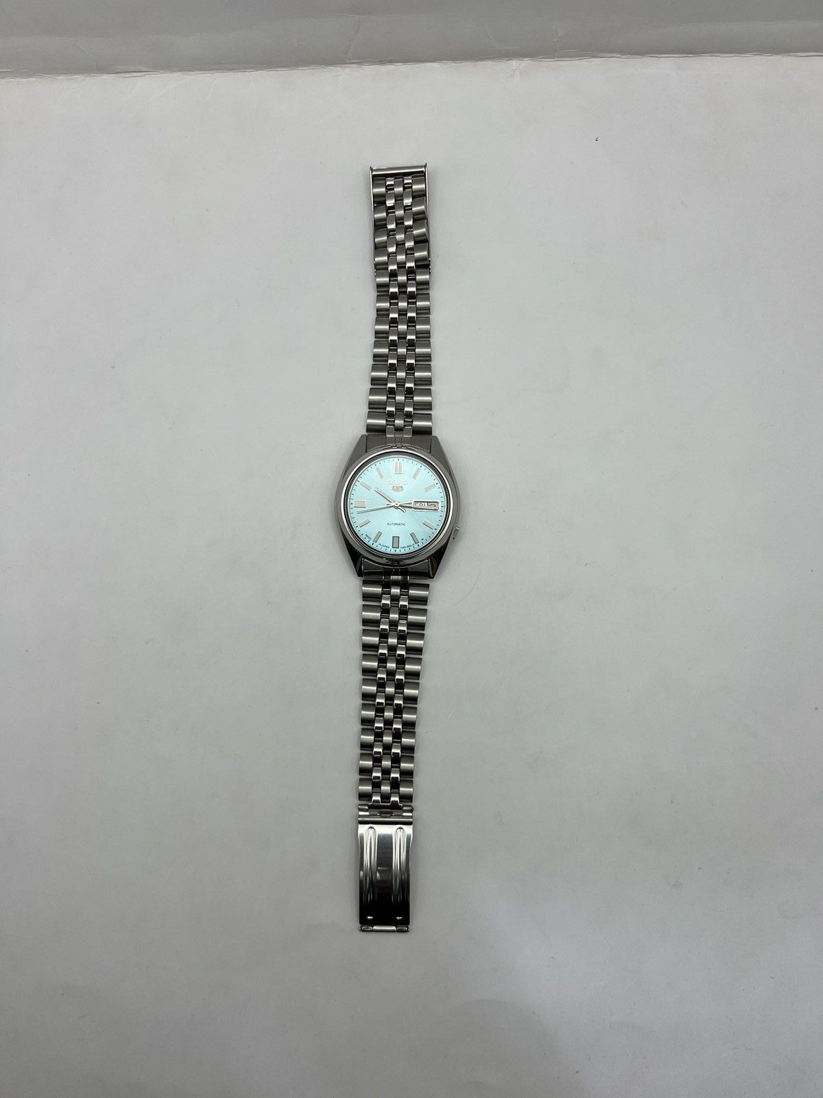 Seiko SEIKO 5 SNX447 ICE-BLUE SUNBRUST DIAL AUTOMATIC 17 JEWELS Size 36 - 16 Thumbnail