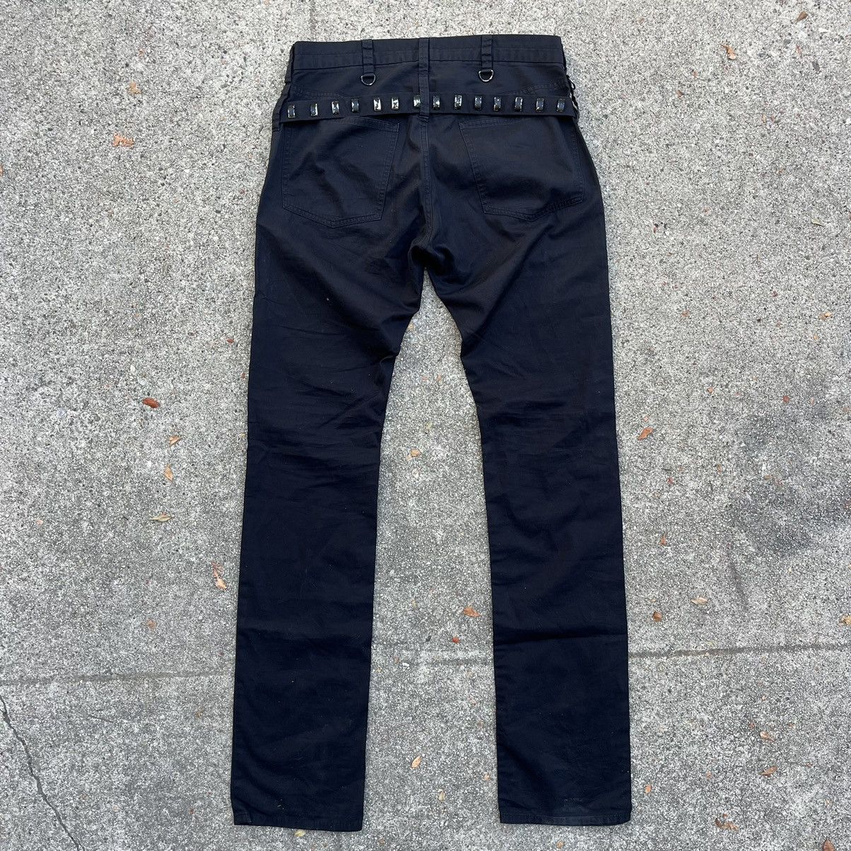 Undercover Undercover 06SS T Rockstar Skinny Black Pants Stud Belt Rare Size US 30 / EU 46 - 2 Thumbnail