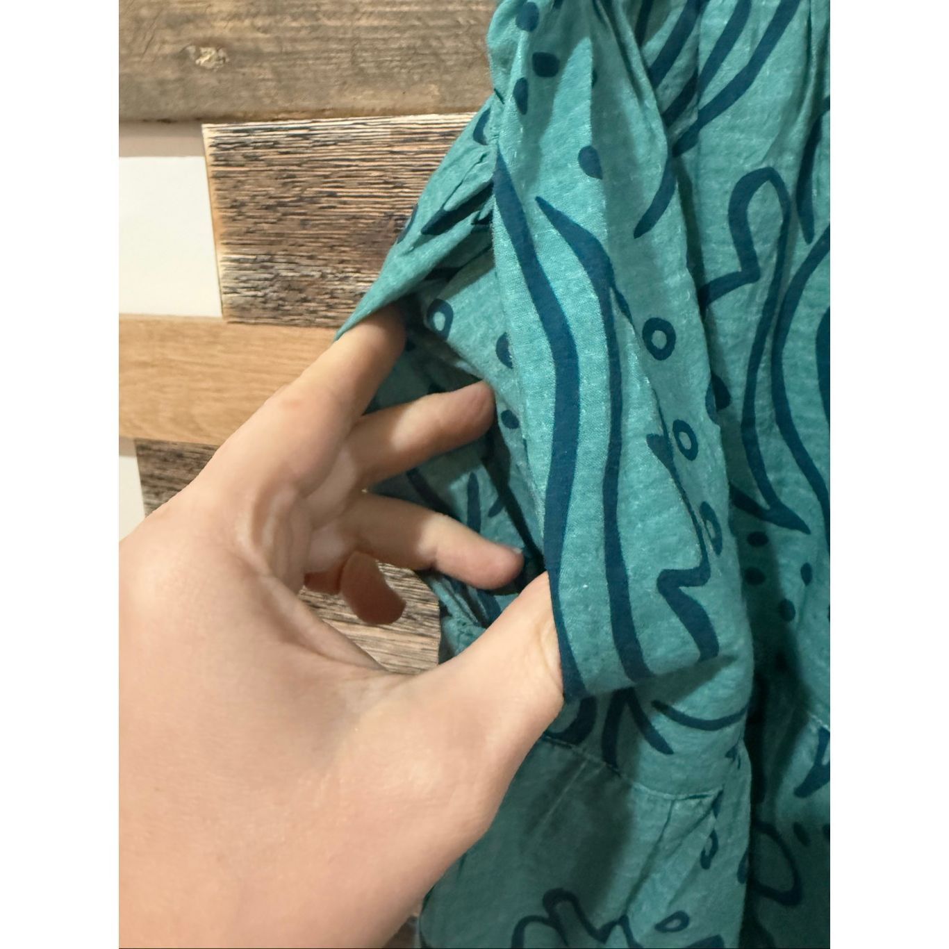 Guru Gudrun Sjoden green leaves tiered skirt size Medium Size 32" / US 10 / IT 46 - 4 Thumbnail
