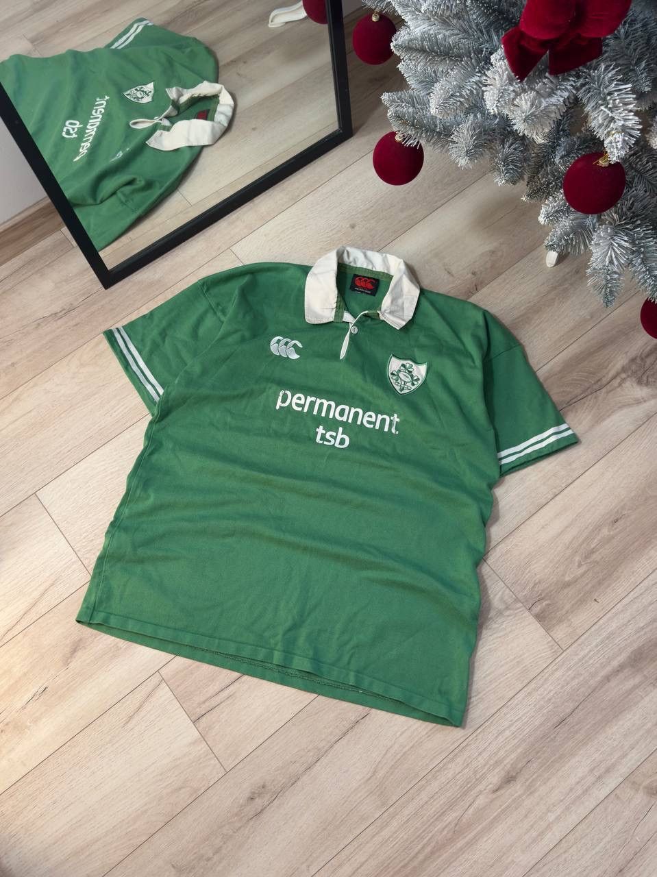 Canterbury of New Zealand Vintage Canterbury Irish Rugby Shirt SS2005 IRFU Jersey Size US XXL / EU 58 / 5 - 1 Thumbnail
