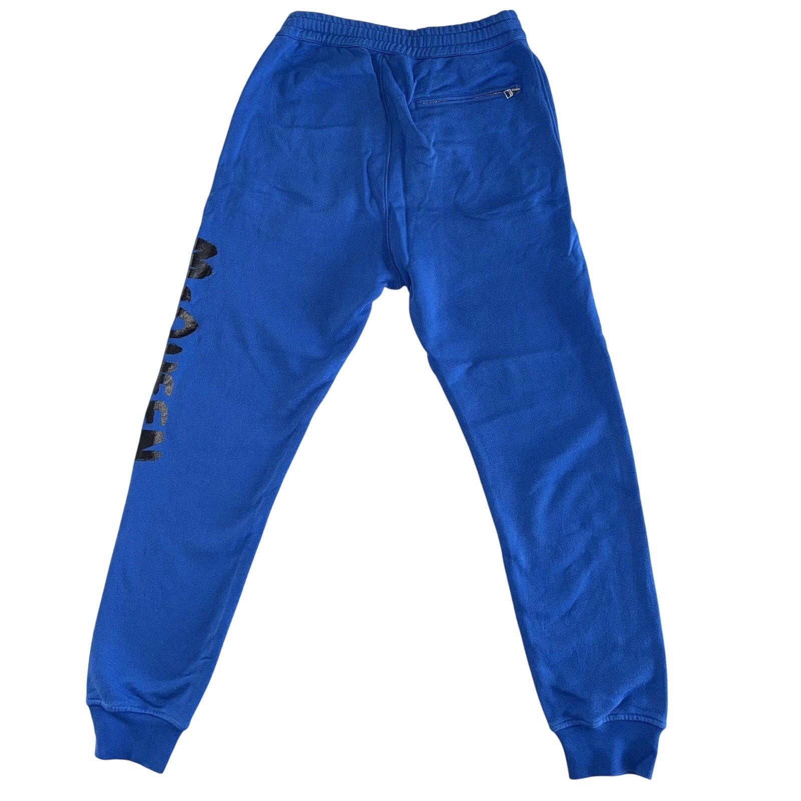 Alexander McQueen Alexander McQueen Graffiti Logo Print Royal Blue Sweatpants Size US 30 / EU 46 - 2 Thumbnail