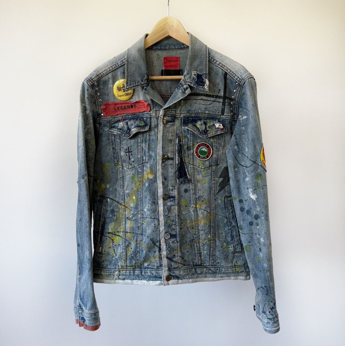 Gap GAP Artist-Customized Denim Jacket – Men’s M Size US M / EU 48-50 / 2 - 1 Thumbnail